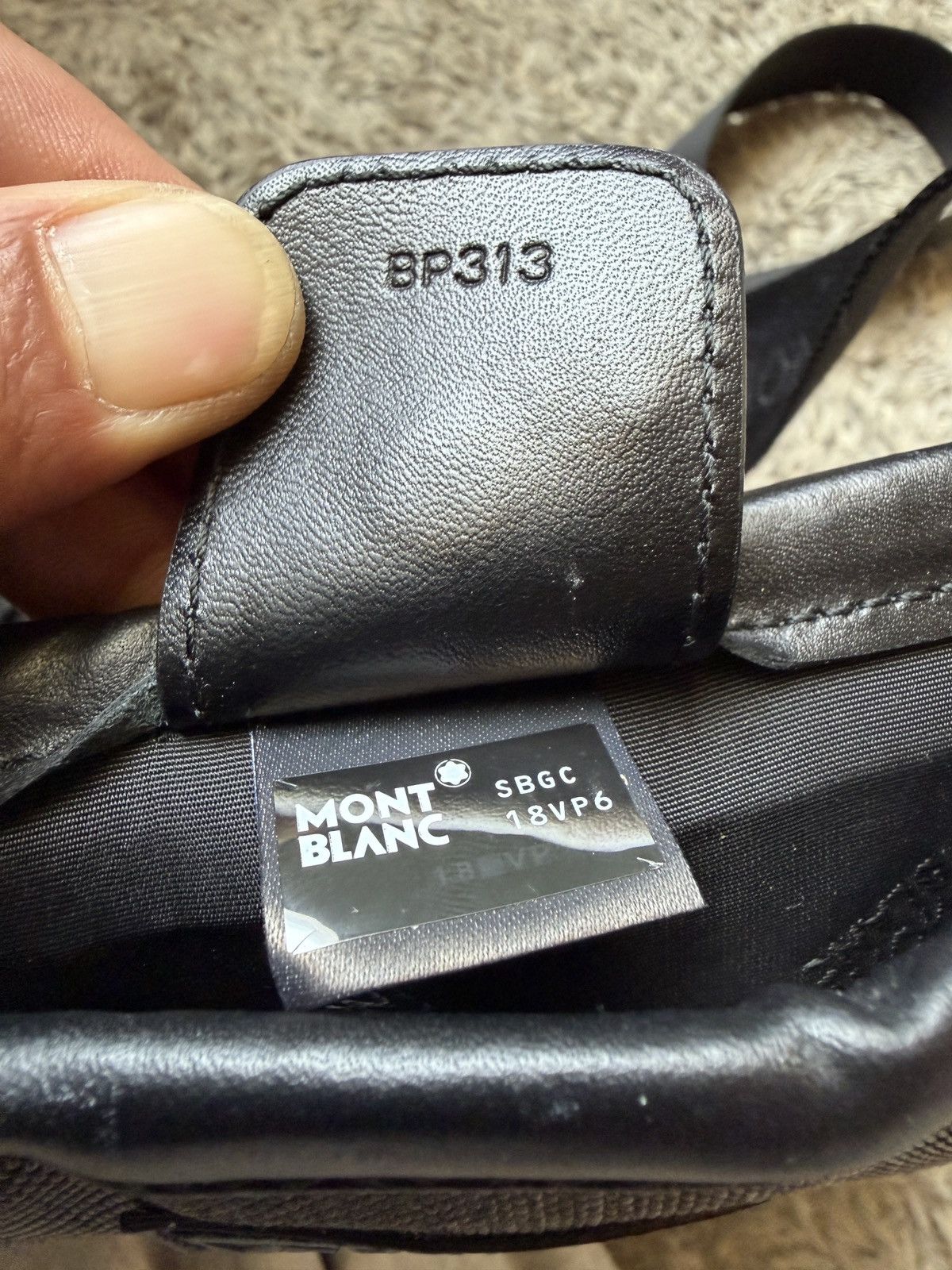 Montblanc Montblanc Meisterstuck Star Leather Nylon Shoulder Bag Size ONE SIZE - 14 Thumbnail