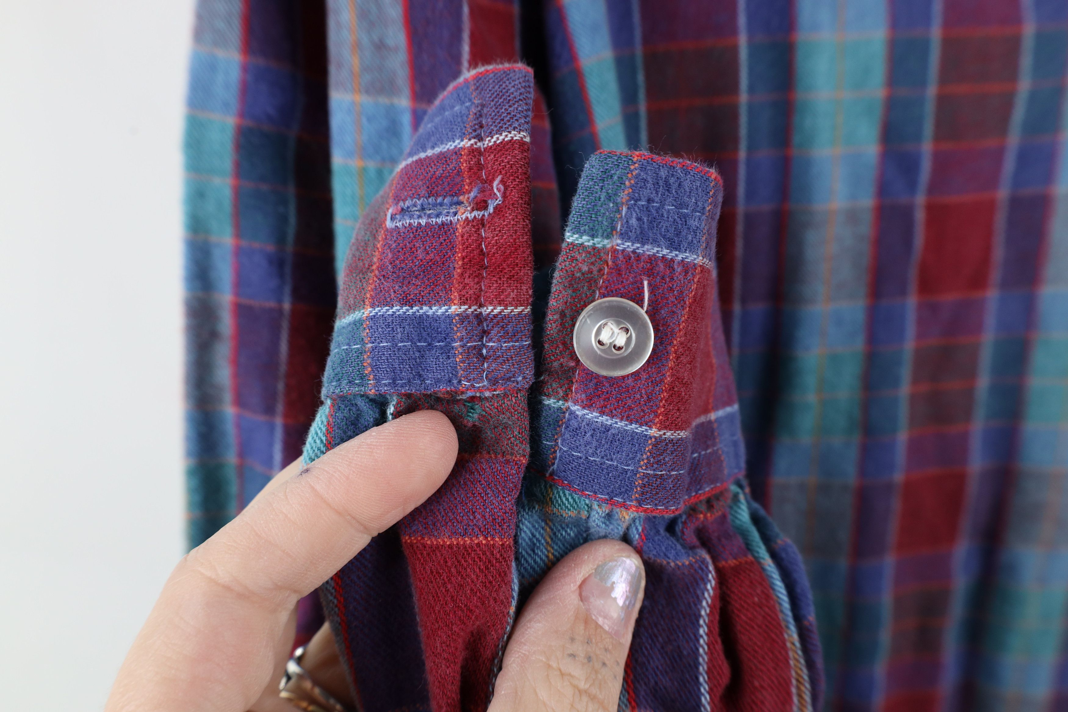 Vintage Vintage 60s 70s Streetwear Neck Flannel Pullover Shirt USA Size XXL / US 16-18 / IT 52-54 - 4 Thumbnail