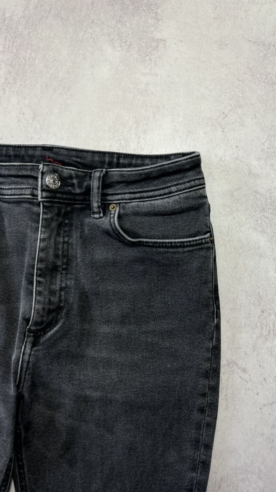 Acne Studios Acne Studios Bla Konst Peg Used blk jeans denim pants Size 29" - 6 Thumbnail
