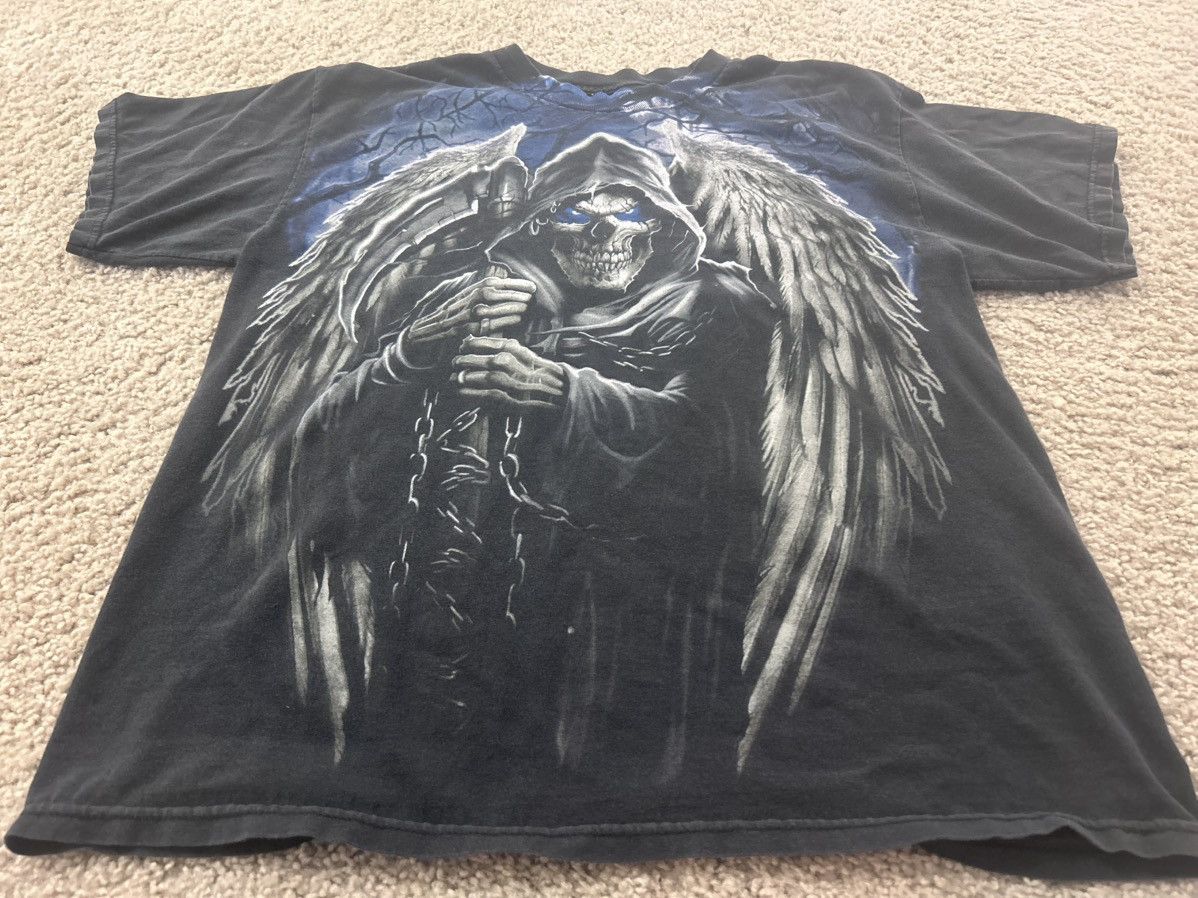 Affliction × Vintage Affliction y2k grim reaper AOP graphic shirt large Size US L / EU 52-54 / 3 - 2 Thumbnail