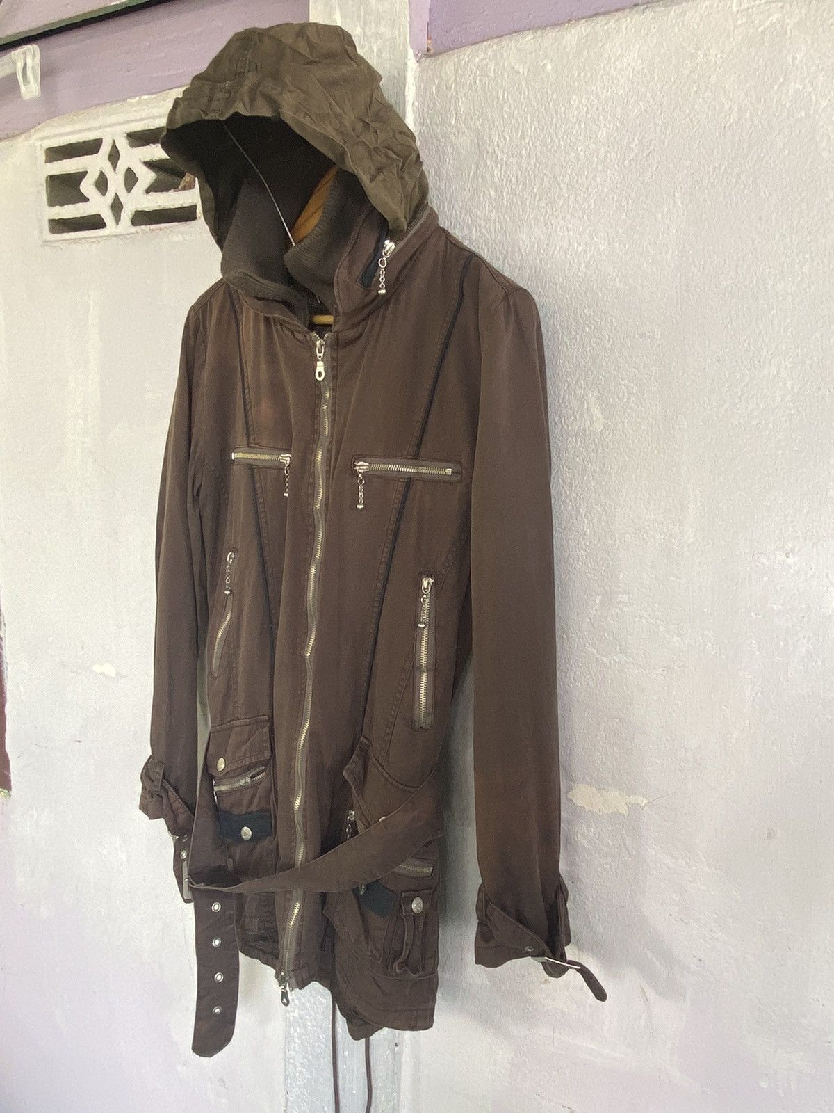 In The Attic × Japanese Brand In The Attic Distressed Long Jacket Hoodie Size US M / EU 48-50 / 2 - 10 Thumbnail