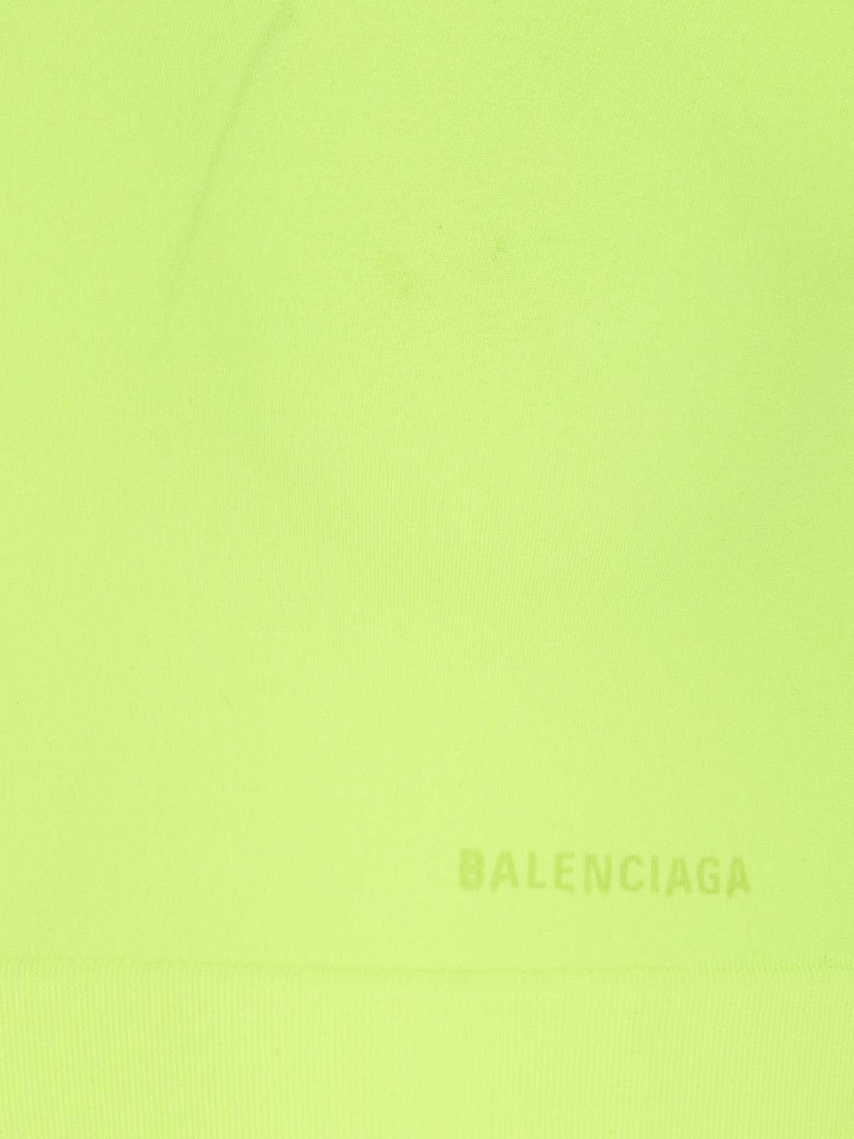 Balenciaga o1s1wg110126 Cropped Turtleneck Sweater in Yellow Size XS / US 0-2 / IT 36-38 - 3 Thumbnail