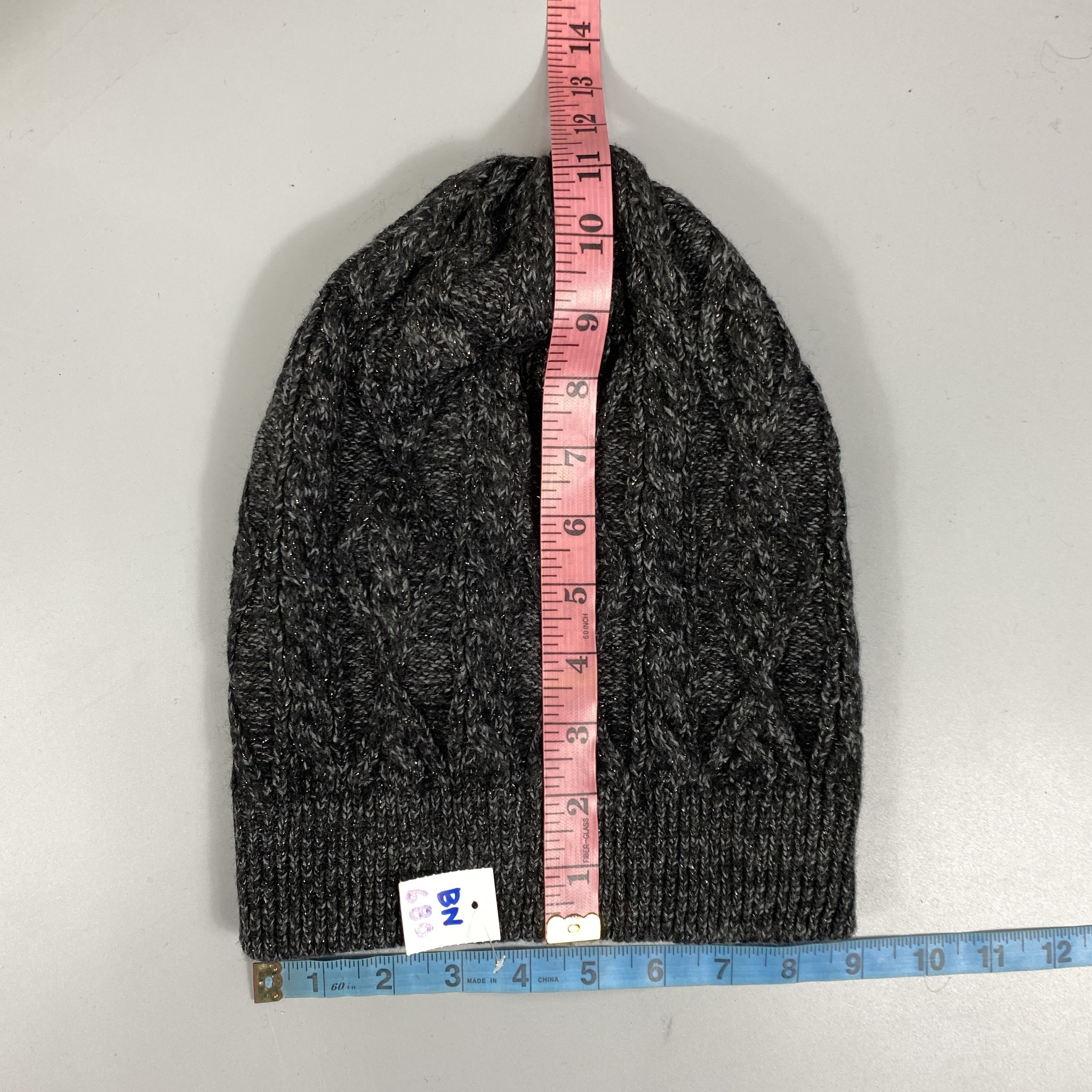 Vintage Grey Knit Hat -BN680 Size ONE SIZE - 5 Thumbnail