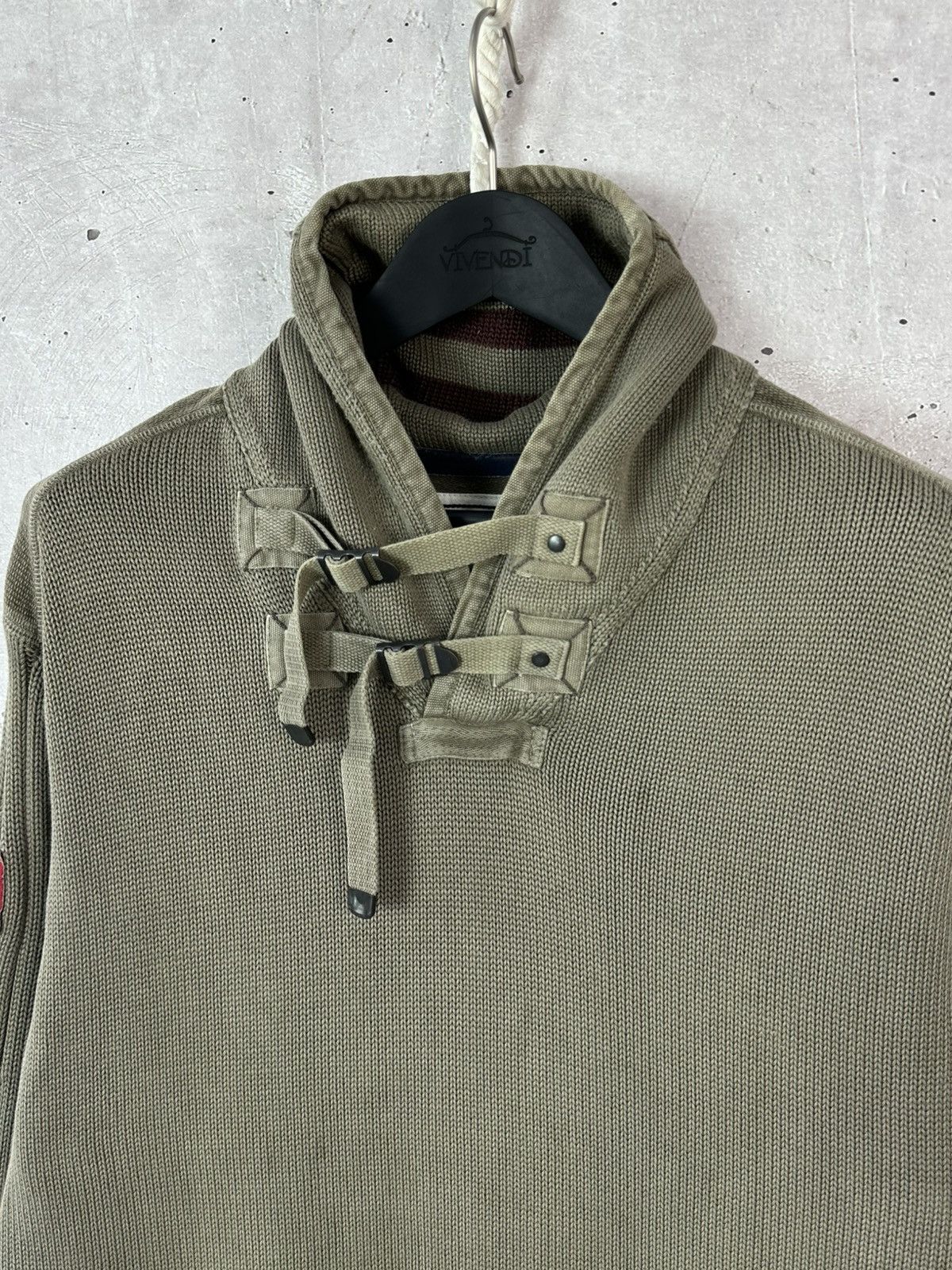 Napapijri Vintage Napapijri Knit Khaki Bondage Jumper Size US XXL / EU 58 / 5 - 4 Thumbnail