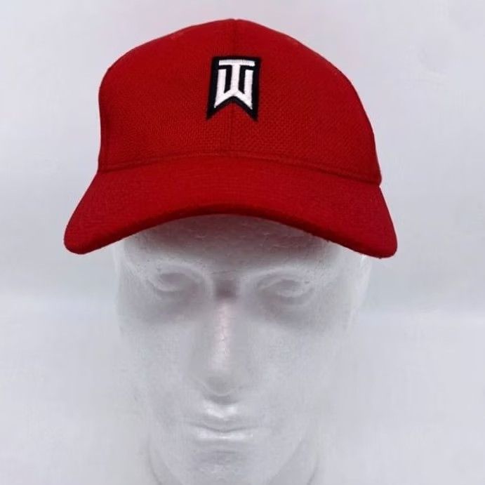 Nike Nike Tiger Woods Hat Mens L-XL Dri-Fit Red Legacy 91 Golf Cap Fitted Embroidered Size ONE SIZE - 2 Thumbnail