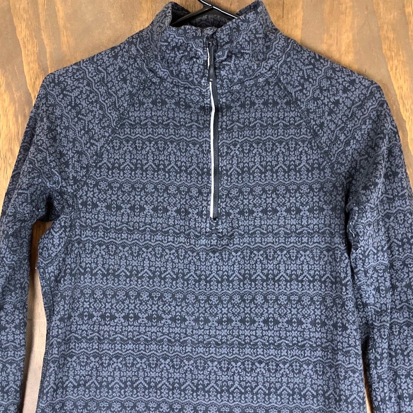 Eddie Bauer VINTAGE Eddie Bauer Womens Jacket Gray Black 1/4 Zip Outdoor Pullover Cotton Blend M Size M / US 6-8 / IT 42-44 - 2 Thumbnail