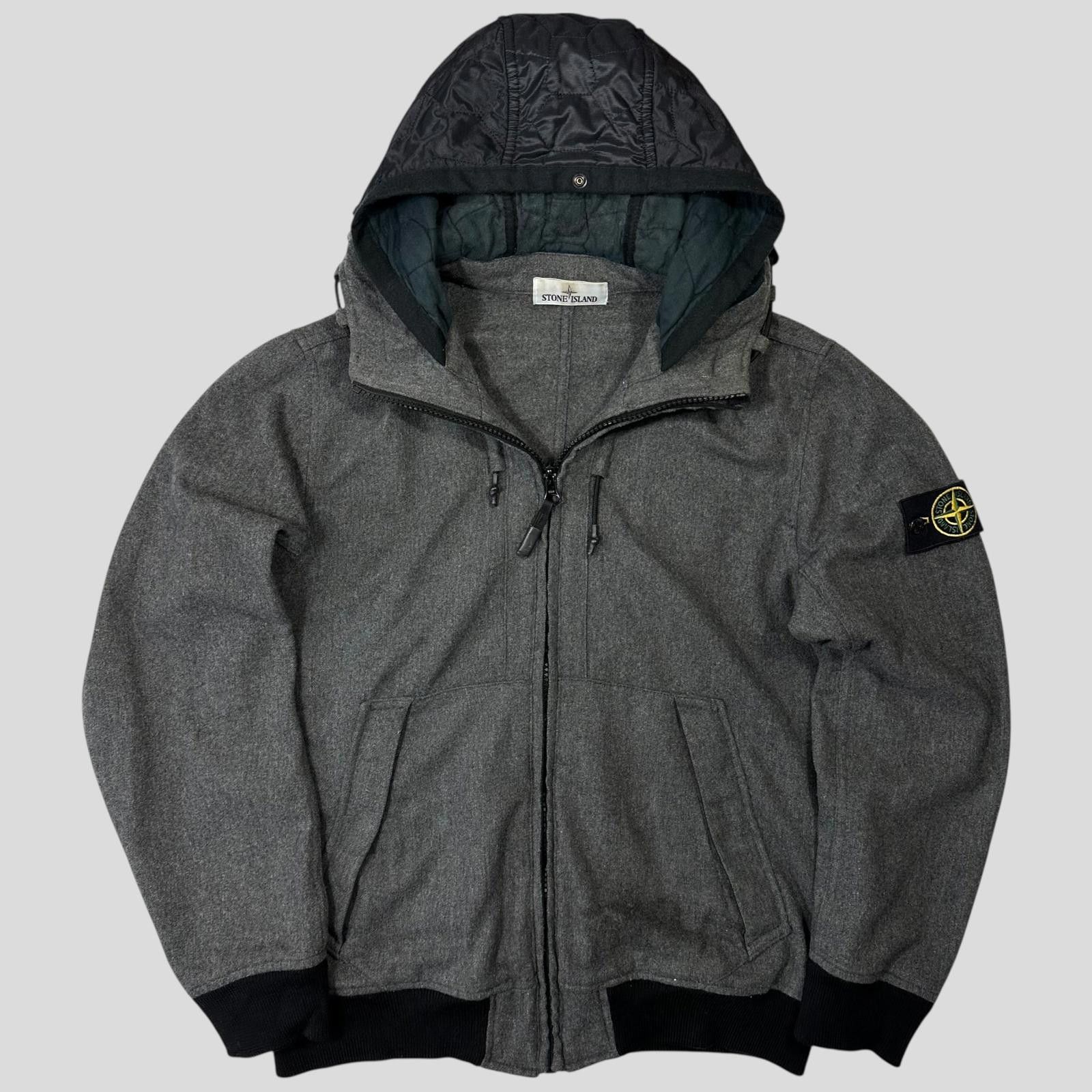 Stone Island Stone Island AW14 Mélange Wool Poly Double Hood Jacket - L Size US L / EU 52-54 / 3 - 2 Thumbnail