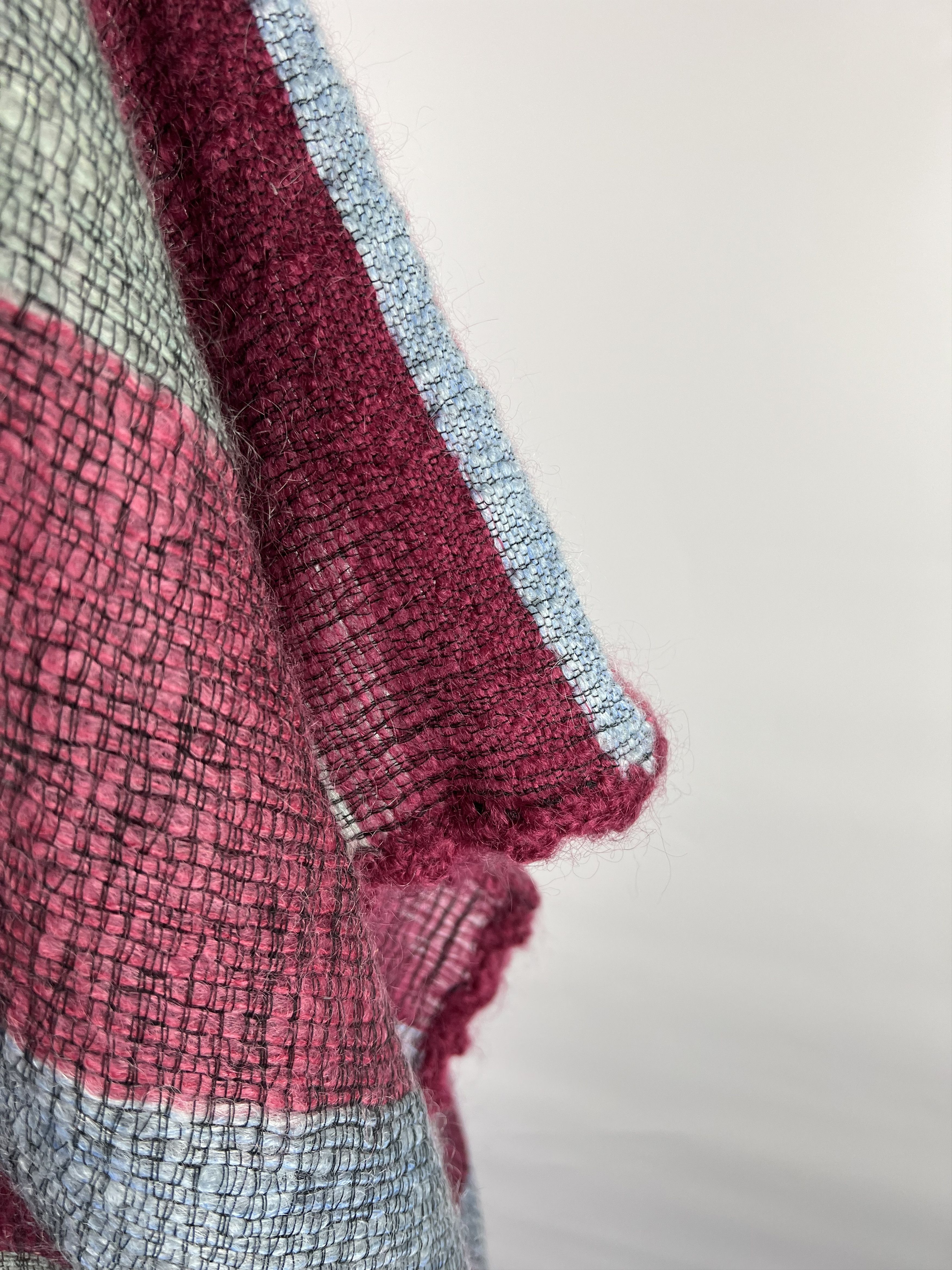 Designer × Vintage VTG Rose Roques Pure Mohair Cape HandCrafted in Swaziland Size ONE SIZE - 5 Thumbnail