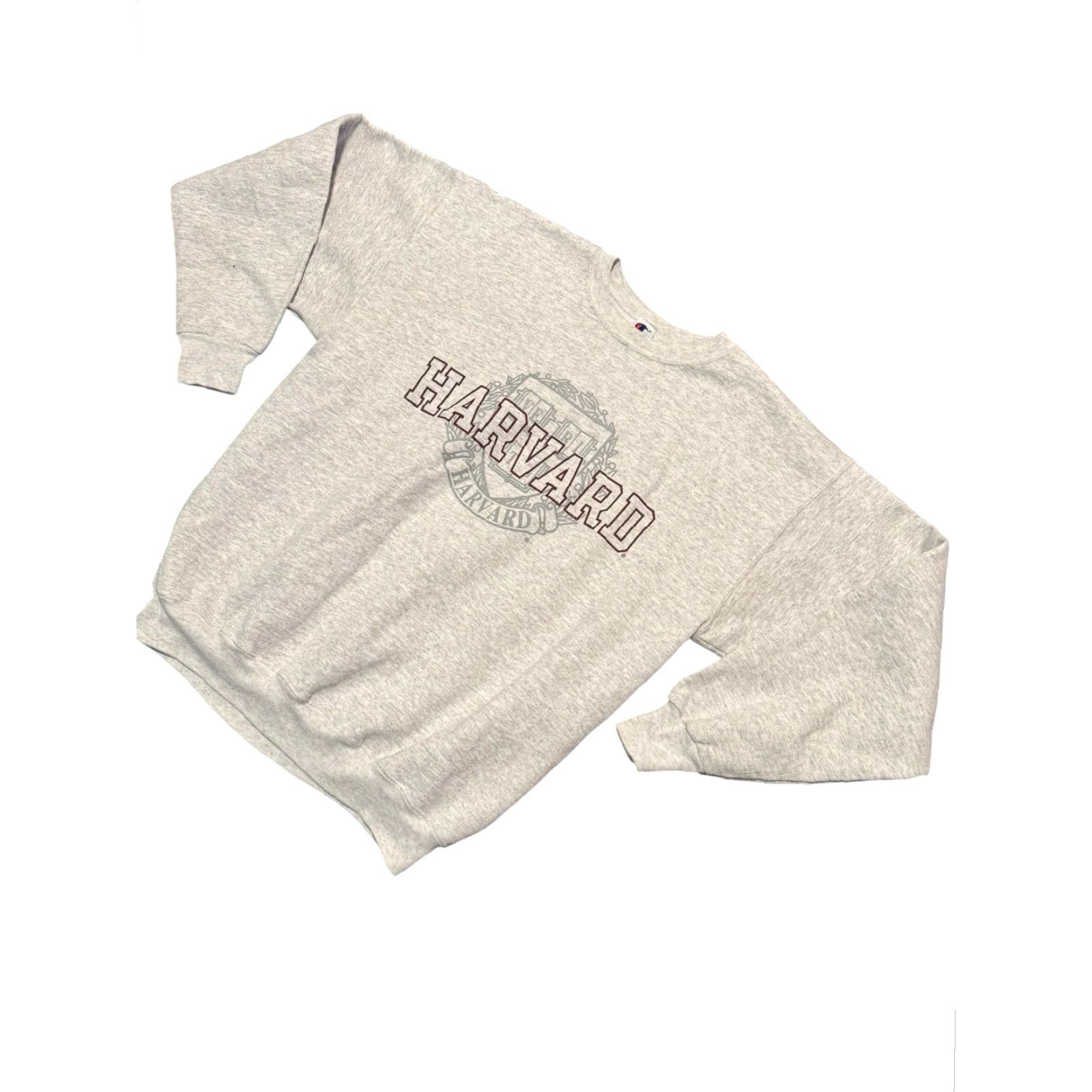 Champion VINTAGE Champion Harvard University Gray Pullover Sweatshirt Hoodie Size L Adults Unisex Regular Fit heavy-weight College Ivy League Graphic Print No Size US L / EU 52-54 / 3 - 4 Thumbnail