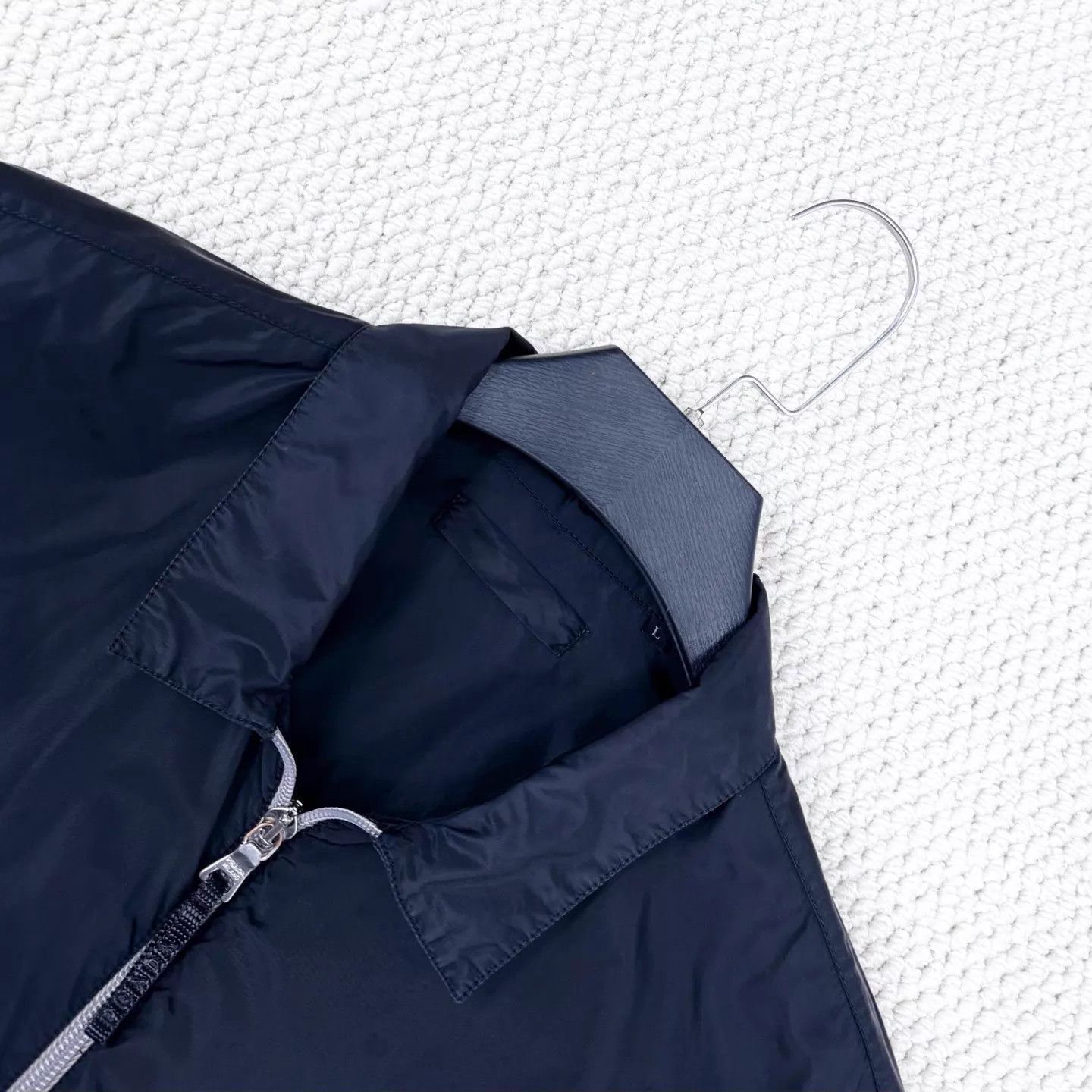 Prada Prada Black Recycled Nylon Chain Jacket L Unisex 98 New Rare Size US L / EU 52-54 / 3 - 3 Thumbnail