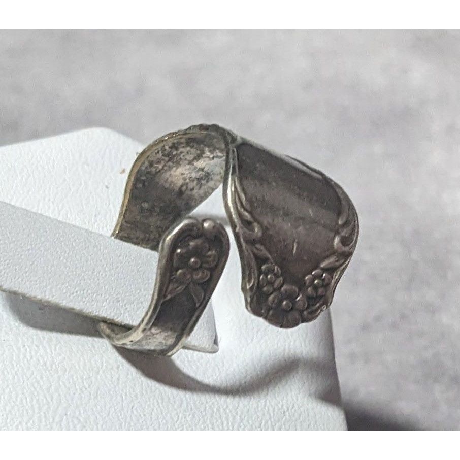 Other Vintage Sarah Coventry Silver Tone Spoon Wrap Ring Size 6 3/ Size ONE SIZE - 2 Thumbnail