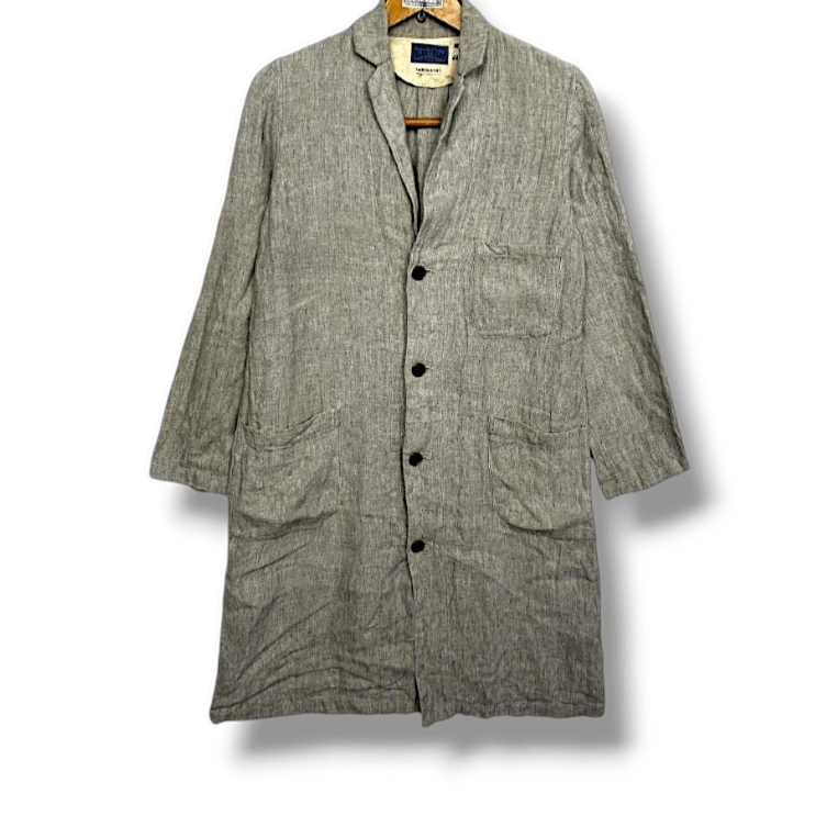 Blue Blue Japan Vintage Blue Japan Arigato Lab Coat Soft Denim Gray Salt Size US S / EU 44-46 / 1 - 8 Thumbnail