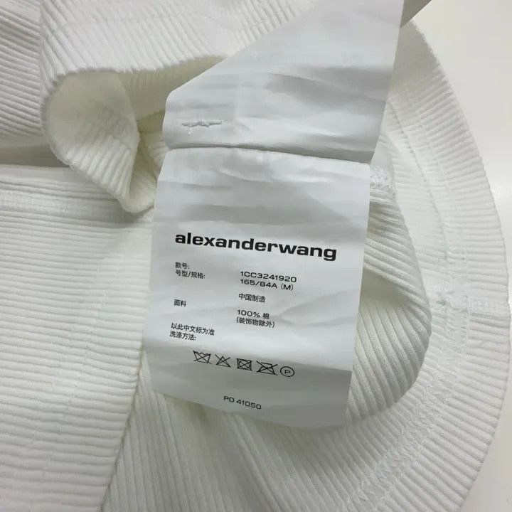 Alexander Wang Alexander Wang Crystal Embellished Short Sleeve T-Shirt - Size M / US 6-8 / IT 42-44 - 7 Thumbnail