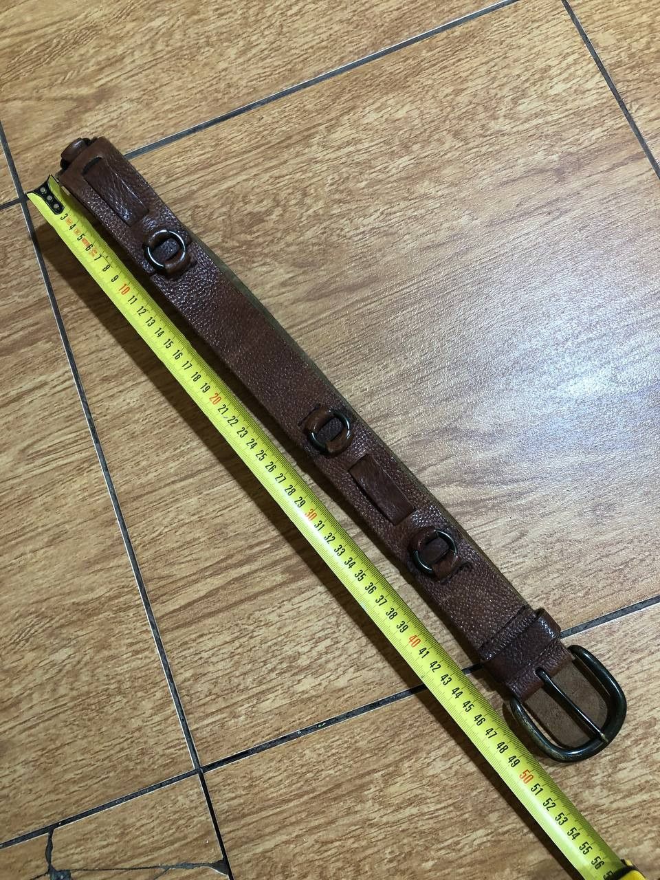 Polo Ralph Lauren Vtg Ralph Lauren Polo Jeans Company Brown Leather Belt Size ONE SIZE - 11 Thumbnail