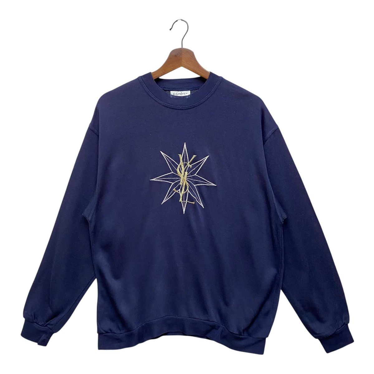 Yves Saint Laurent Vintage 90s YSL Sweatshirt Light Cotton Made in Italy Size US S / EU 44-46 / 1 - 5 Thumbnail