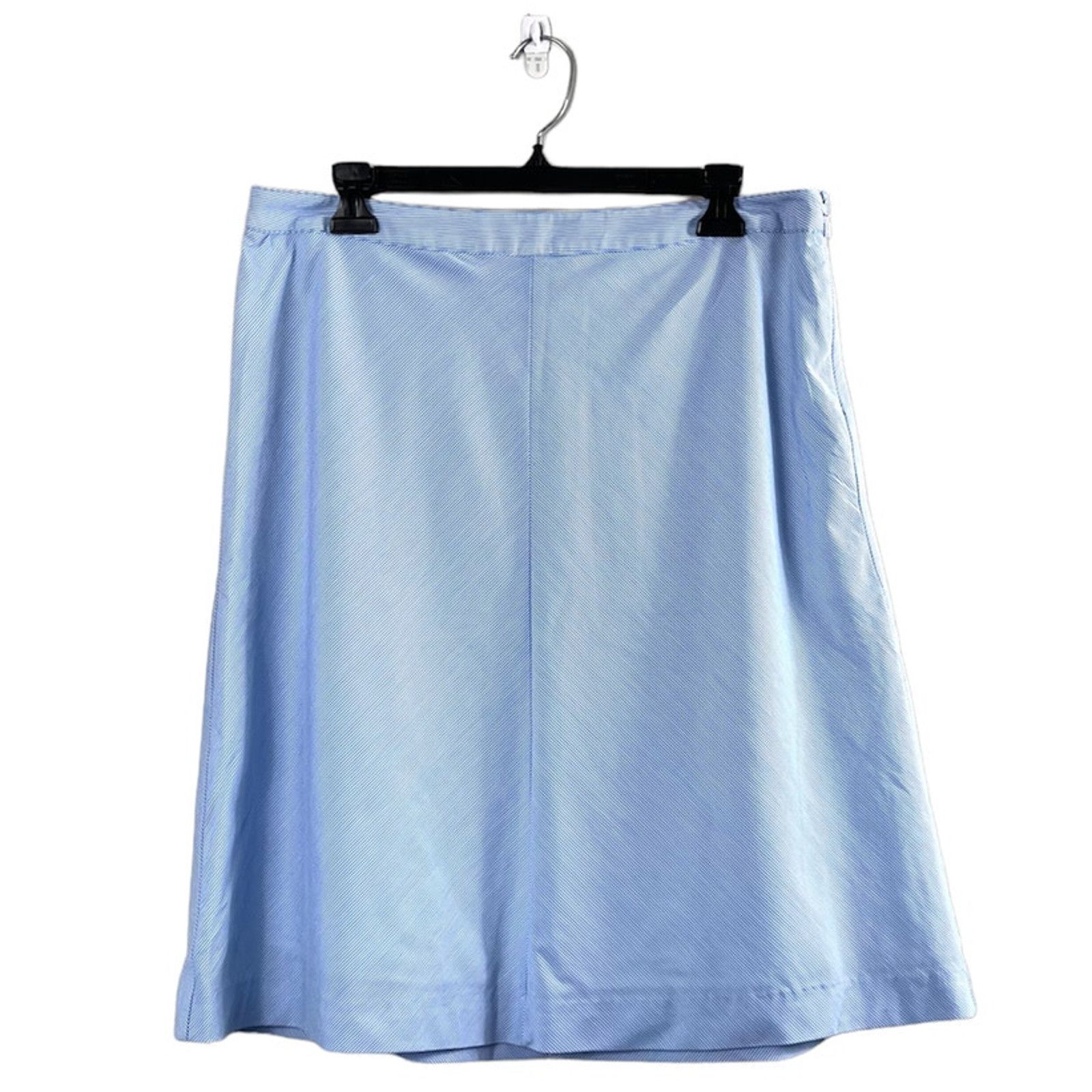 Tommy Hilfiger Blue Pinstripe Women's Tommy Hilfiger Skirt 10 Size 32" / US 10 / IT 46 - 1 Thumbnail