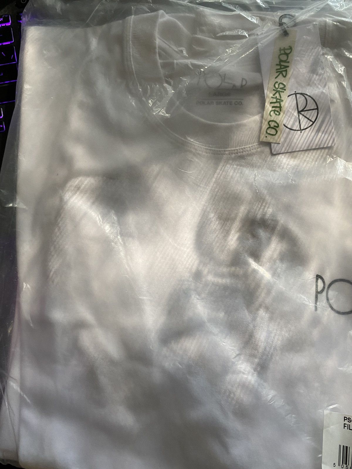 Polar Skate Co. Polar Skate Co. Fill Logo Tee White/Blue Large Size US L / EU 52-54 / 3 - 5 Thumbnail