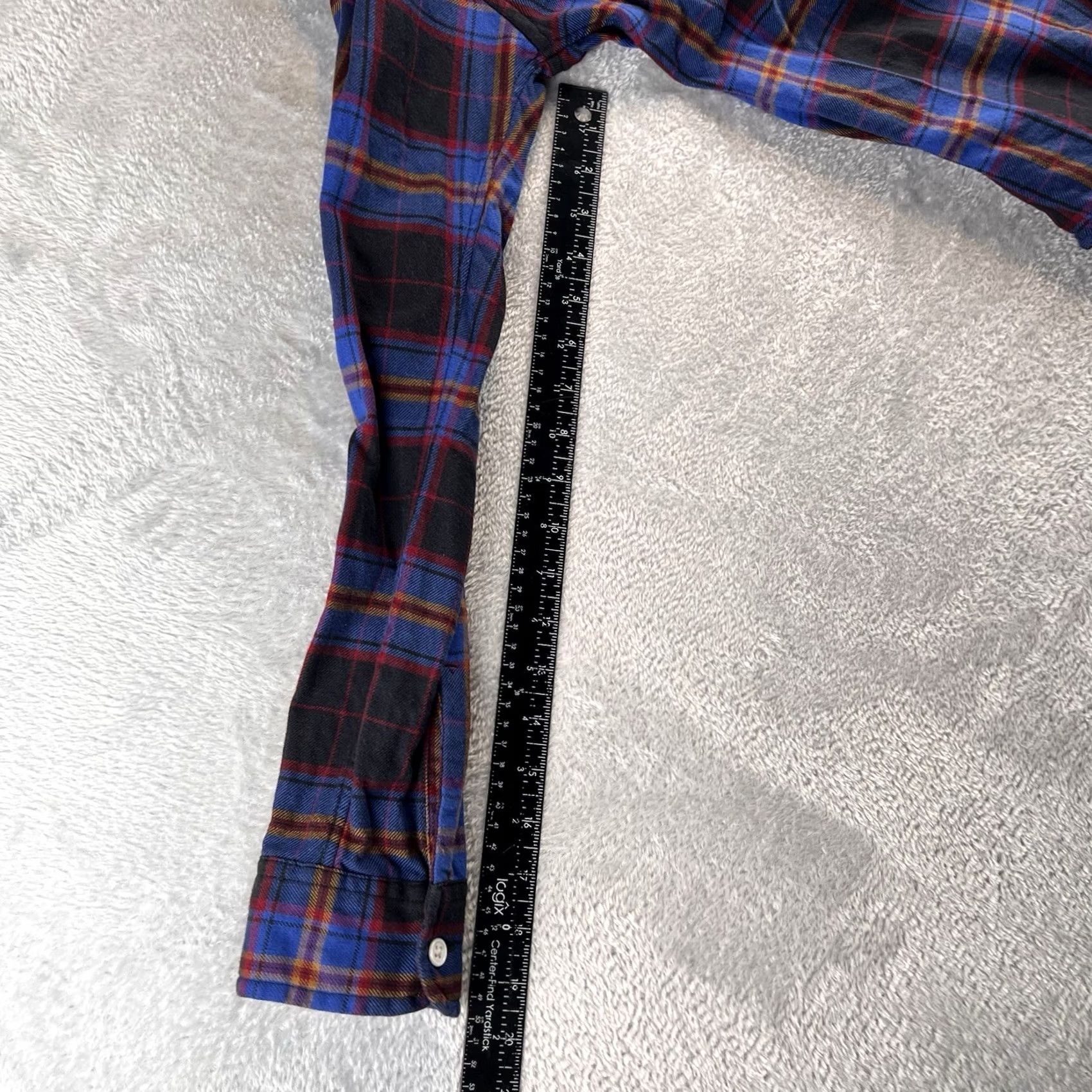 Bonobos Bonobos Shirt Mens XS Flannel Plaid Button-Up Long Sleeve Casual Workwear Farm Barn Modern Slim Fit Multicolor Cotton Size US XS / EU 42 / 0 - 6 Thumbnail