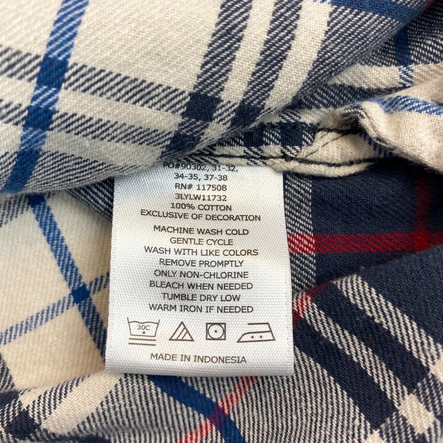 Levi's Levi's Mens Western Plaid Shirt XL Blue Button-Up Cowboy Western Shirt Size US XL / EU 56 / 4 - 7 Thumbnail