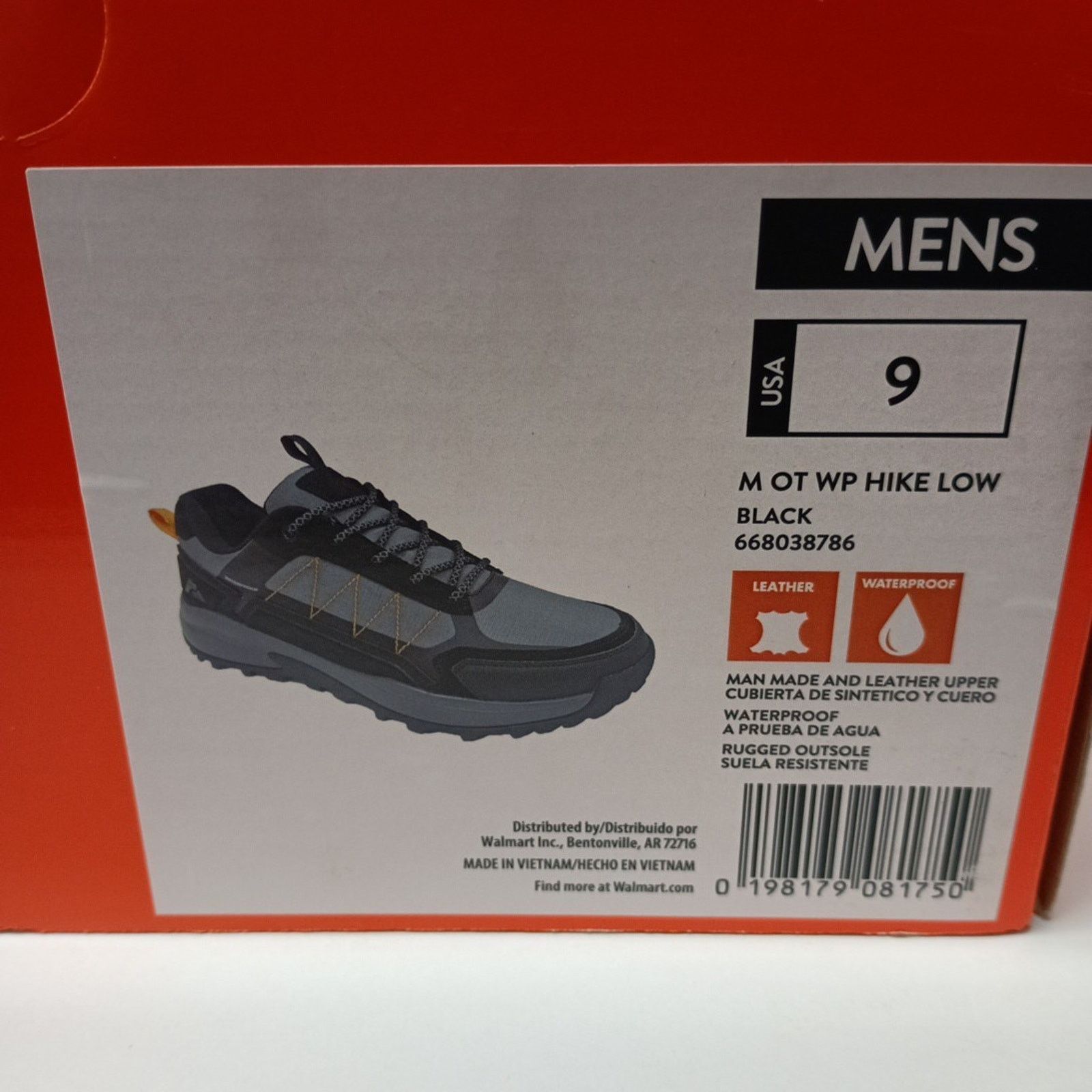 Other Ozark Trail Men's Hiking Shoes Size 9 Low Hiker Black Rugged Size US 9 / EU 42 - 8 Thumbnail
