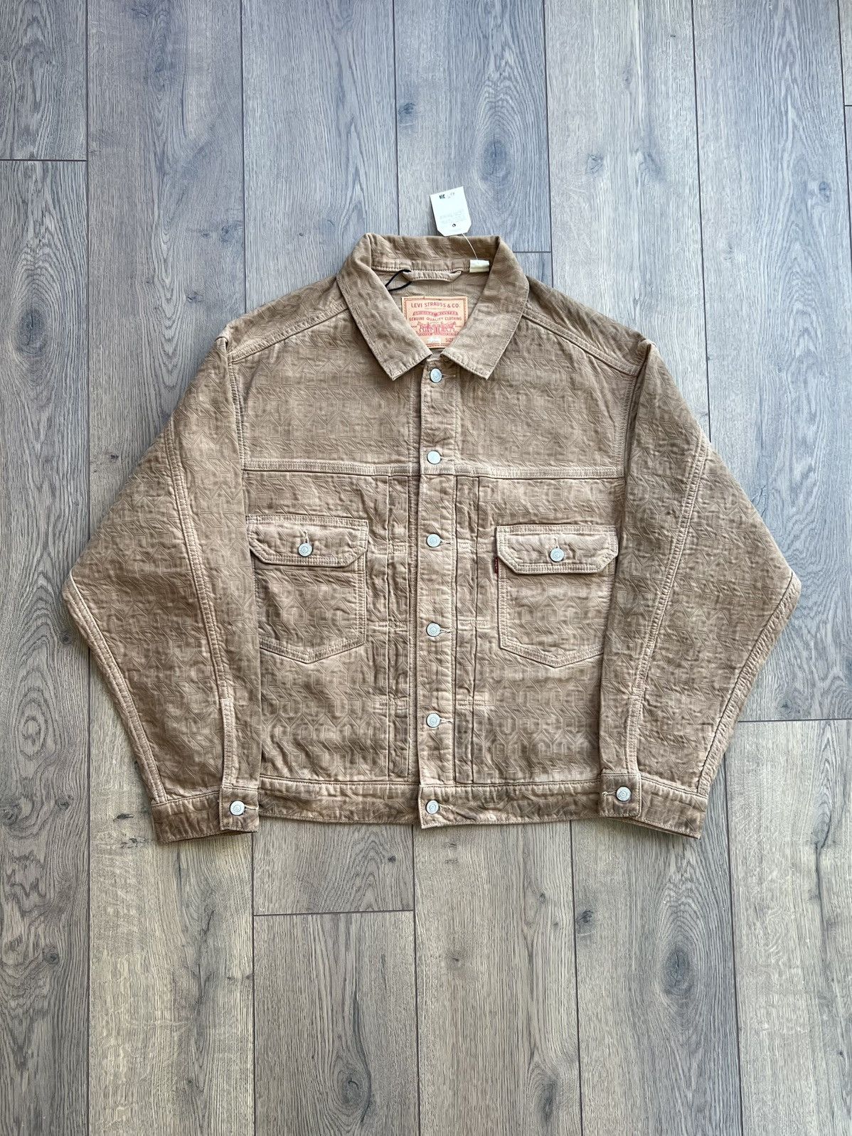 STUSSY xLevi's EMBOSSED TRUCKER JACKET ☆【STUSSY】☆Stussy x Levi