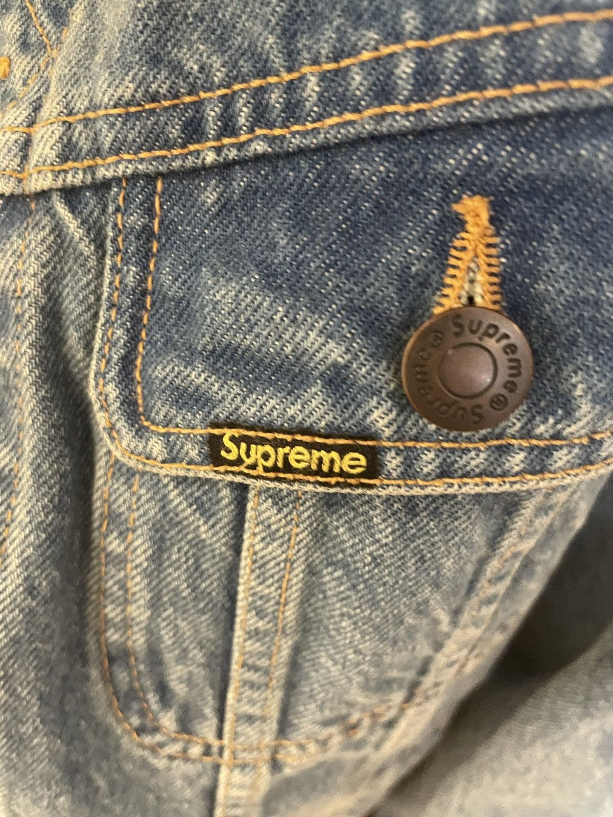 Black Sabbath × Supreme Supreme x Black Sabbath Denim Trucker Jacket Size US S / EU 44-46 / 1 - 3 Thumbnail