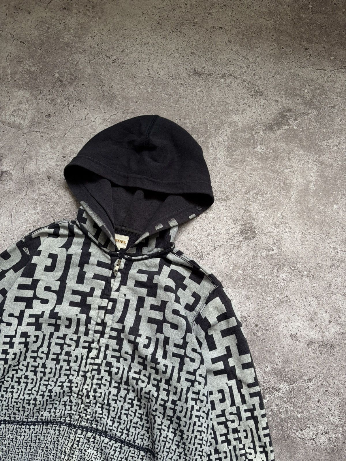 Diesel Diesel Monogram Logo Vintage Hoodie Size US M / EU 48-50 / 2 - 2 Thumbnail