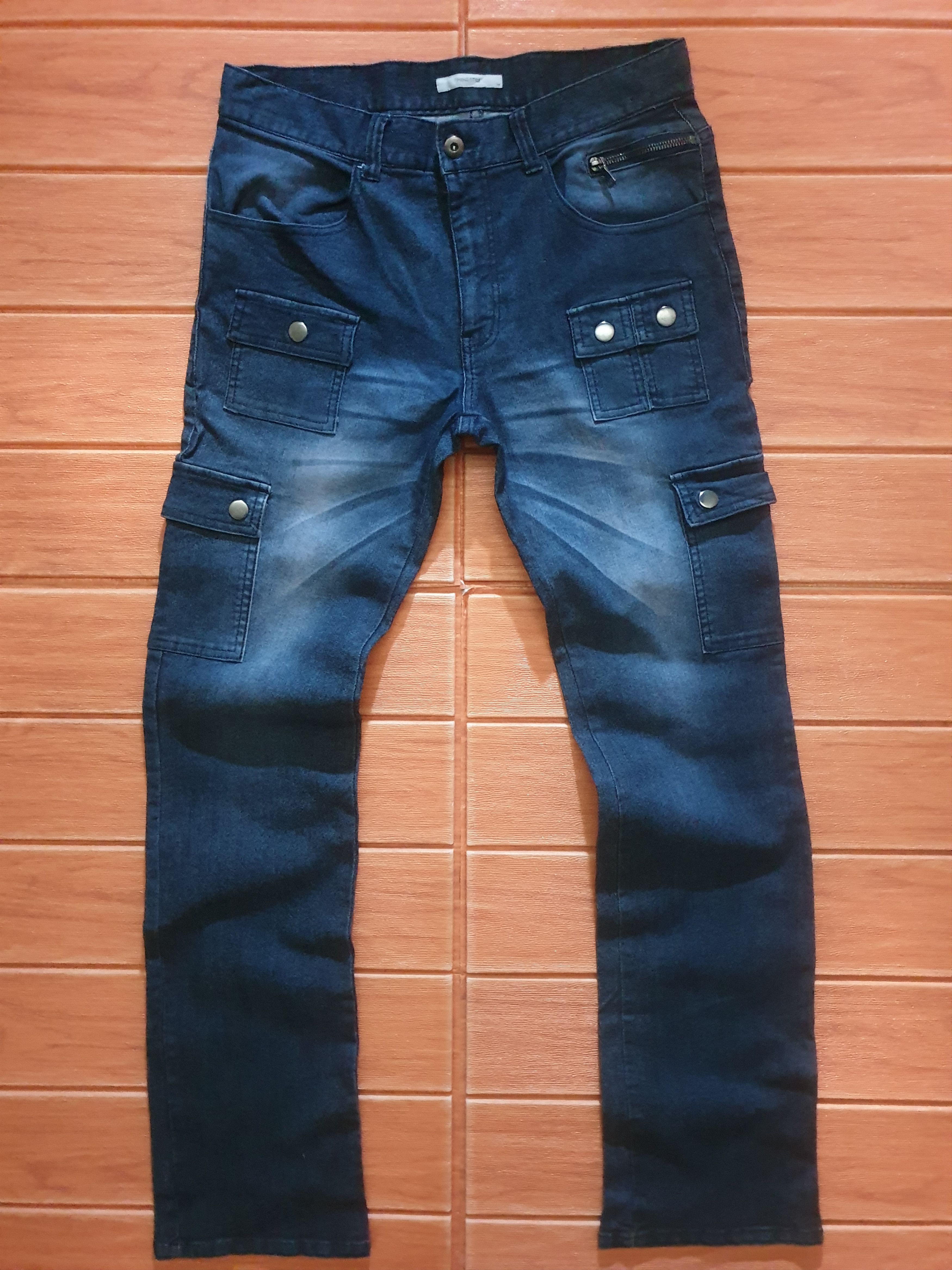Japanese Brand × PPFM 💥Japanese harajuku Multipocket Menz style denim pant Size US 31 - 1 Thumbnail