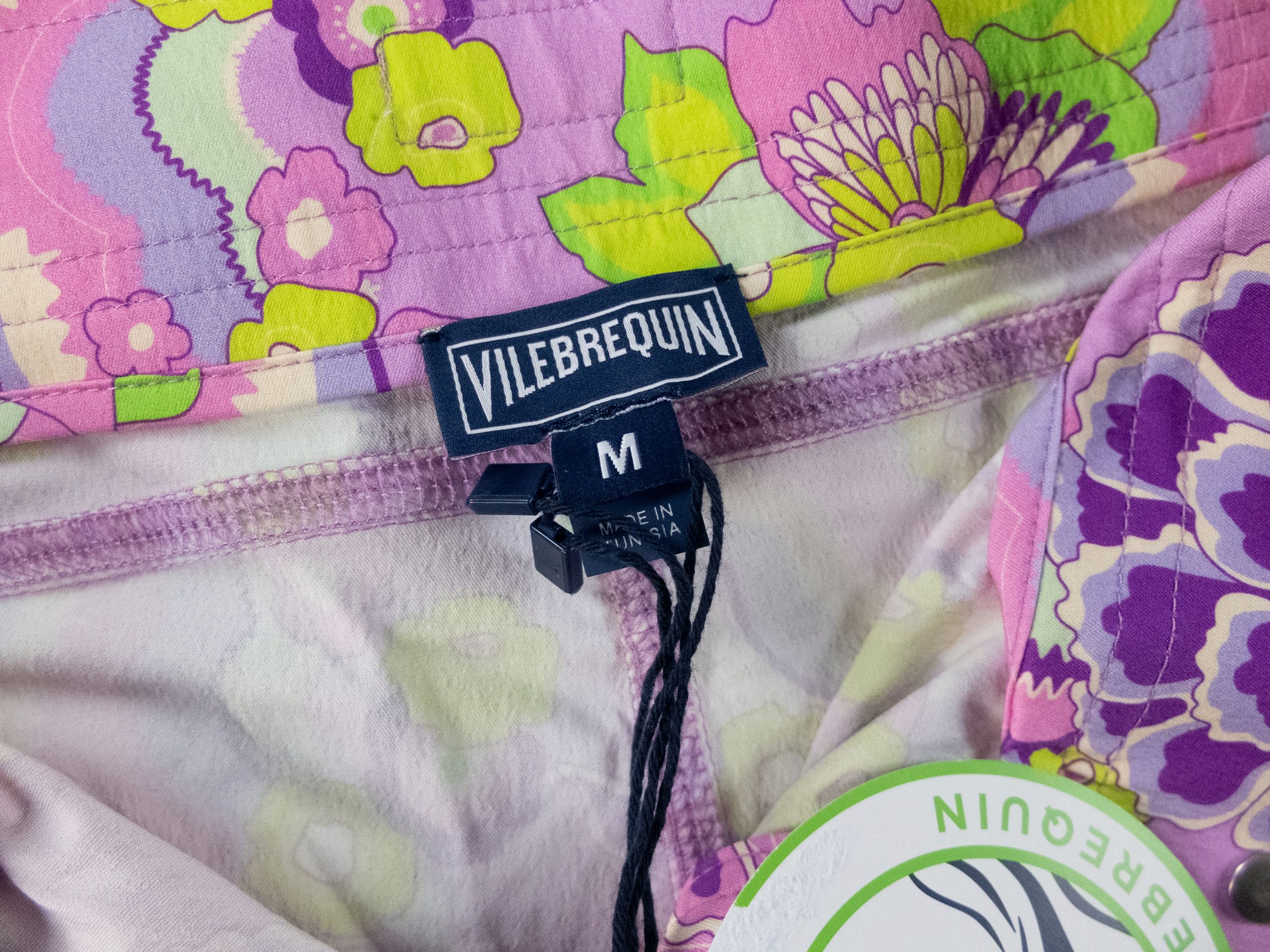 Vilebrequin VILEBREQUIN Ferise pink floral print swim shorts Medium Size 32" / US 10 / IT 46 - 9 Thumbnail