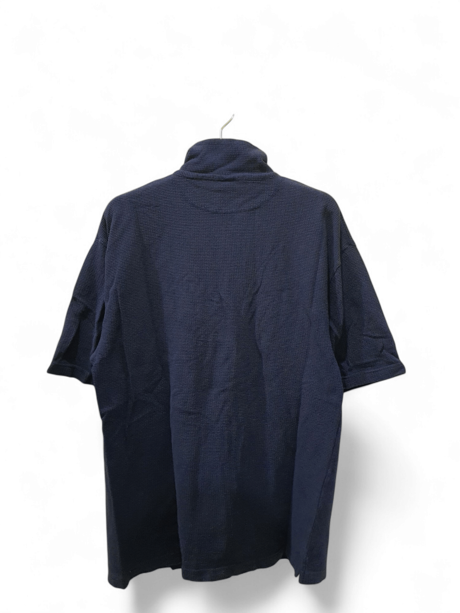Ocean Pacific Ocean Pacific navy blue short-sleeved zip polo shirt Size US L / EU 52-54 / 3 - 2 Thumbnail