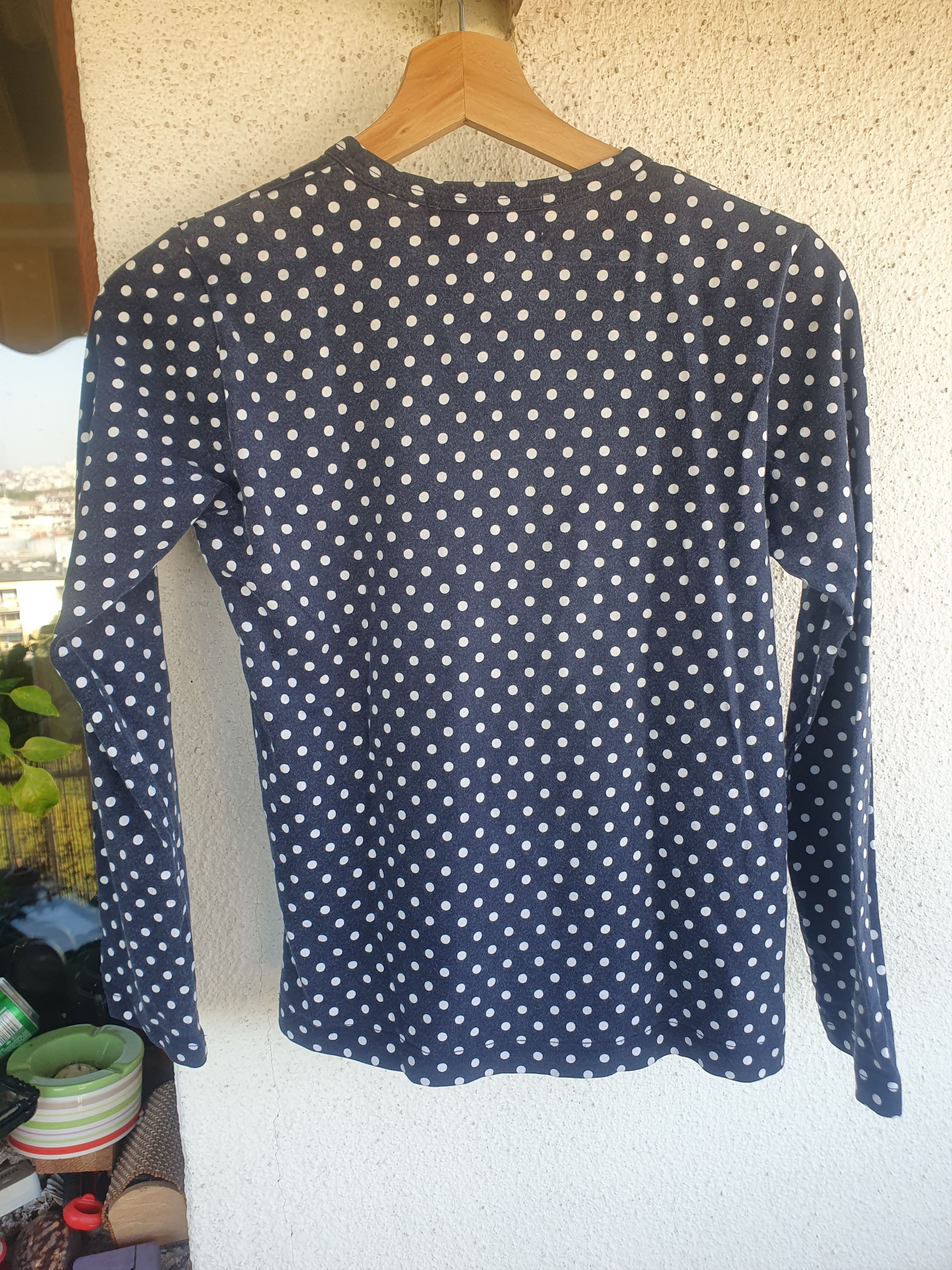 Comme des Garcons × H&M H&M x Comme Des Garçon CDG Polkadot Blouse sz XS Size XS / US 0-2 / IT 36-38 - 6 Thumbnail