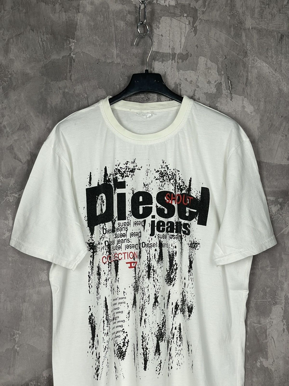 Diesel × Japanese Brand Vintage 90s Diesel Big logo t-shirt retro rare Y2K Size US M / EU 48-50 / 2 - 2 Thumbnail