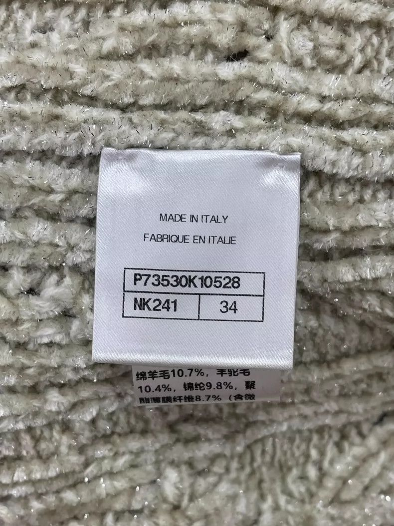 Chanel chanel 22B Autumn‮New Winter‬ Velvet V-neck No. 5 Knitted Size XXS / US 00 / IT 34 - 6 Thumbnail