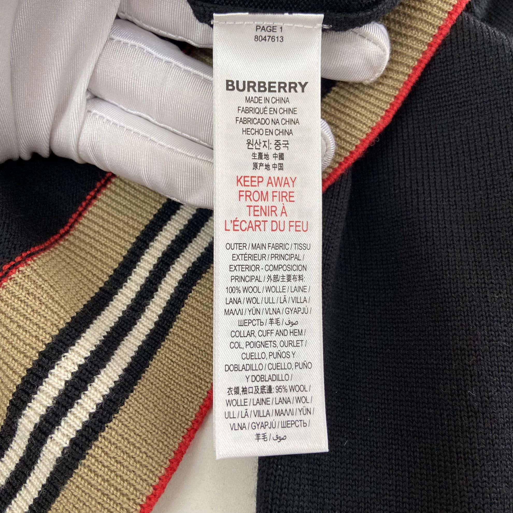 Burberry Burberry Black Knit Cardigan 14Y 4621 Size US XS / EU 42 / 0 - 8 Thumbnail