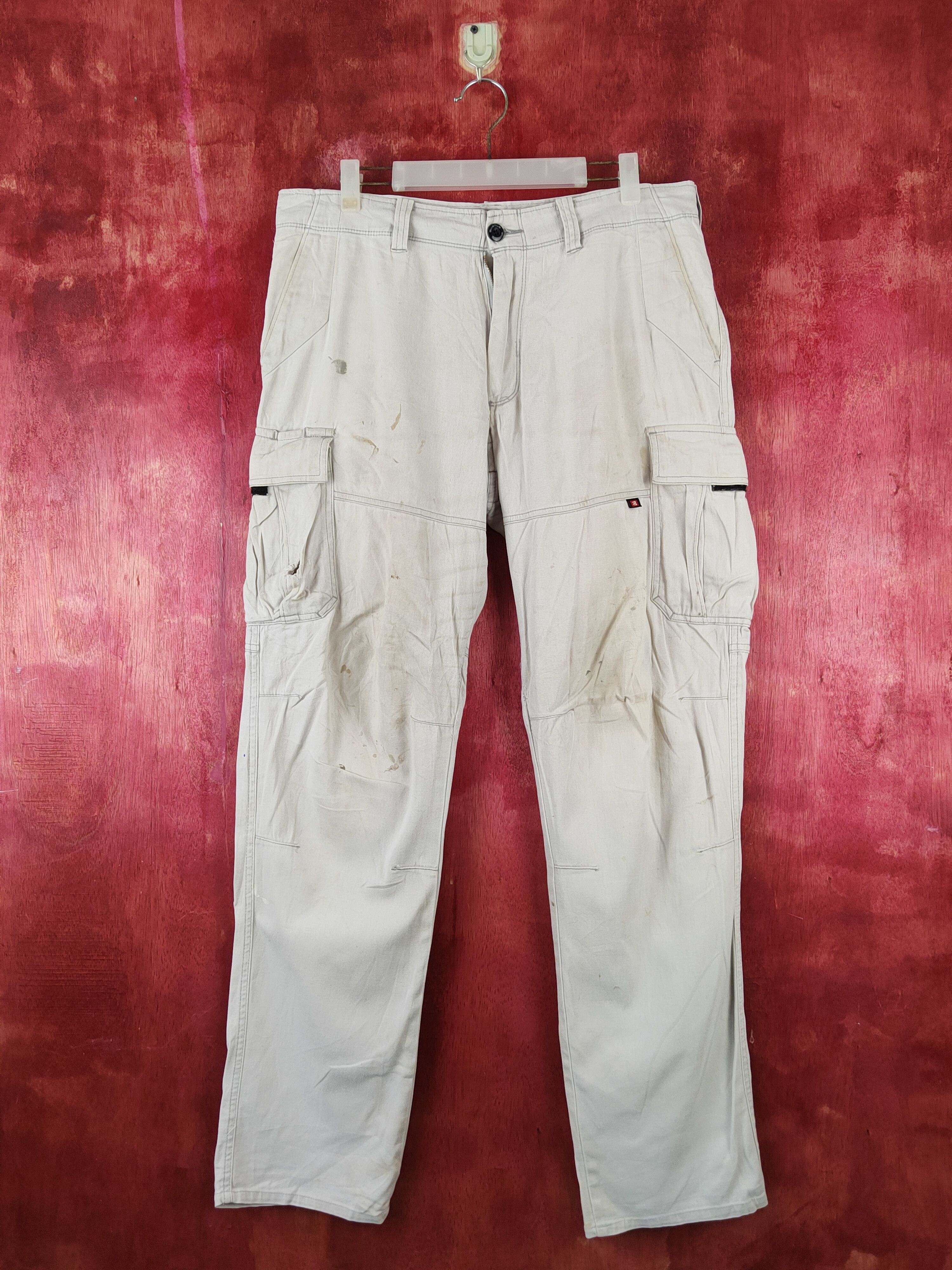 Burtle Light Gray Multipocket Tactical Cargo Pants #S2389