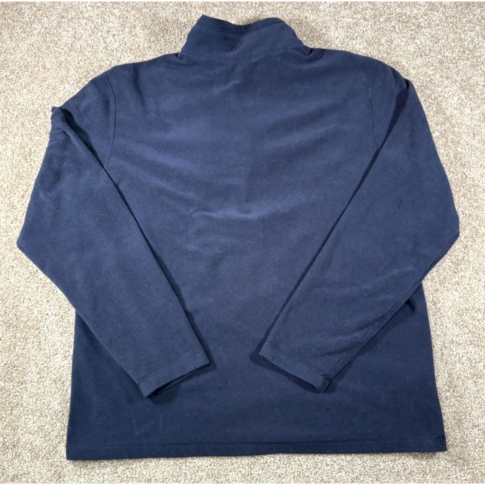 Eddie Bauer Eddie Bauer First Ascent Quarter Zip Fleece Navy Blue Mens Size Large Tall Sleeve Long Zip Mock Neck Logo Pattern Solid Vintage No Size US L / EU 52-54 / 3 - 6 Thumbnail