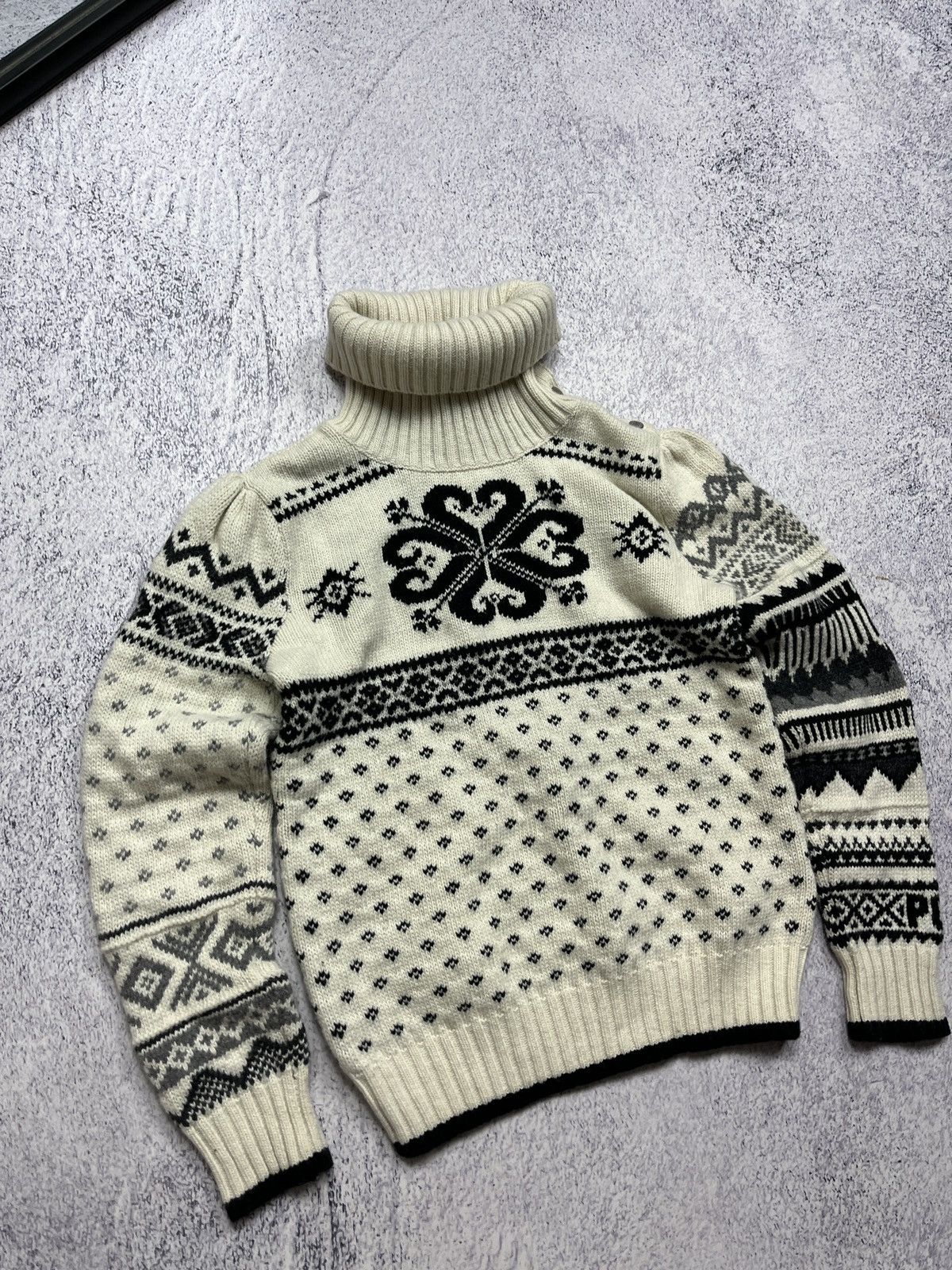 Polo Ralph Lauren Polo Ralph Lauren Wool Nylon Turtle Neck Sweater Kids 12-14 Size US XXS / EU 40 - 4 Thumbnail