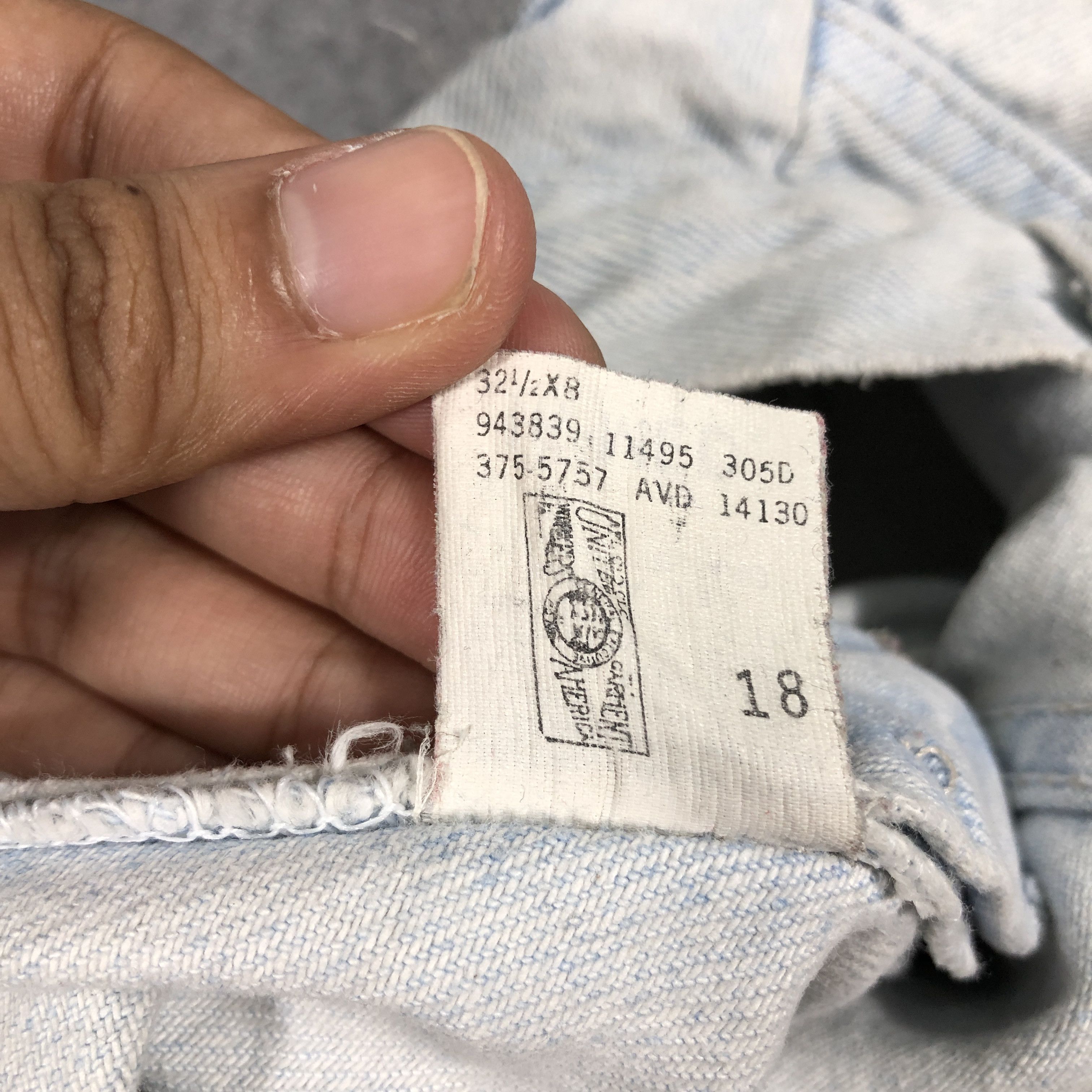 Lee × Vintage Vintage 90s Lee Short Jeans L973 Size US 33 - 6 Thumbnail