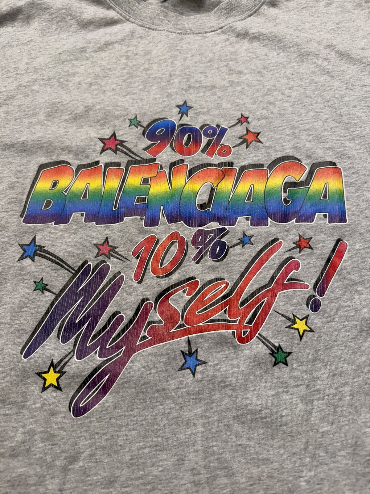 Balenciaga Balenciaga “90% Balenciaga” T-Shirt Size US L / EU 52-54 / 3 - 3 Thumbnail