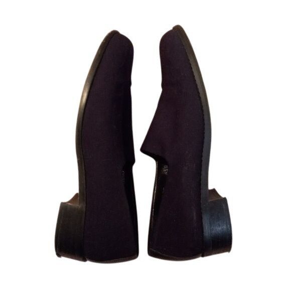 Donald Pliner Donald J Pliner 8.5 M Womens Black Suede Slip-On Loafers Lea Size US 8.5 / IT 38.5 - 5 Thumbnail