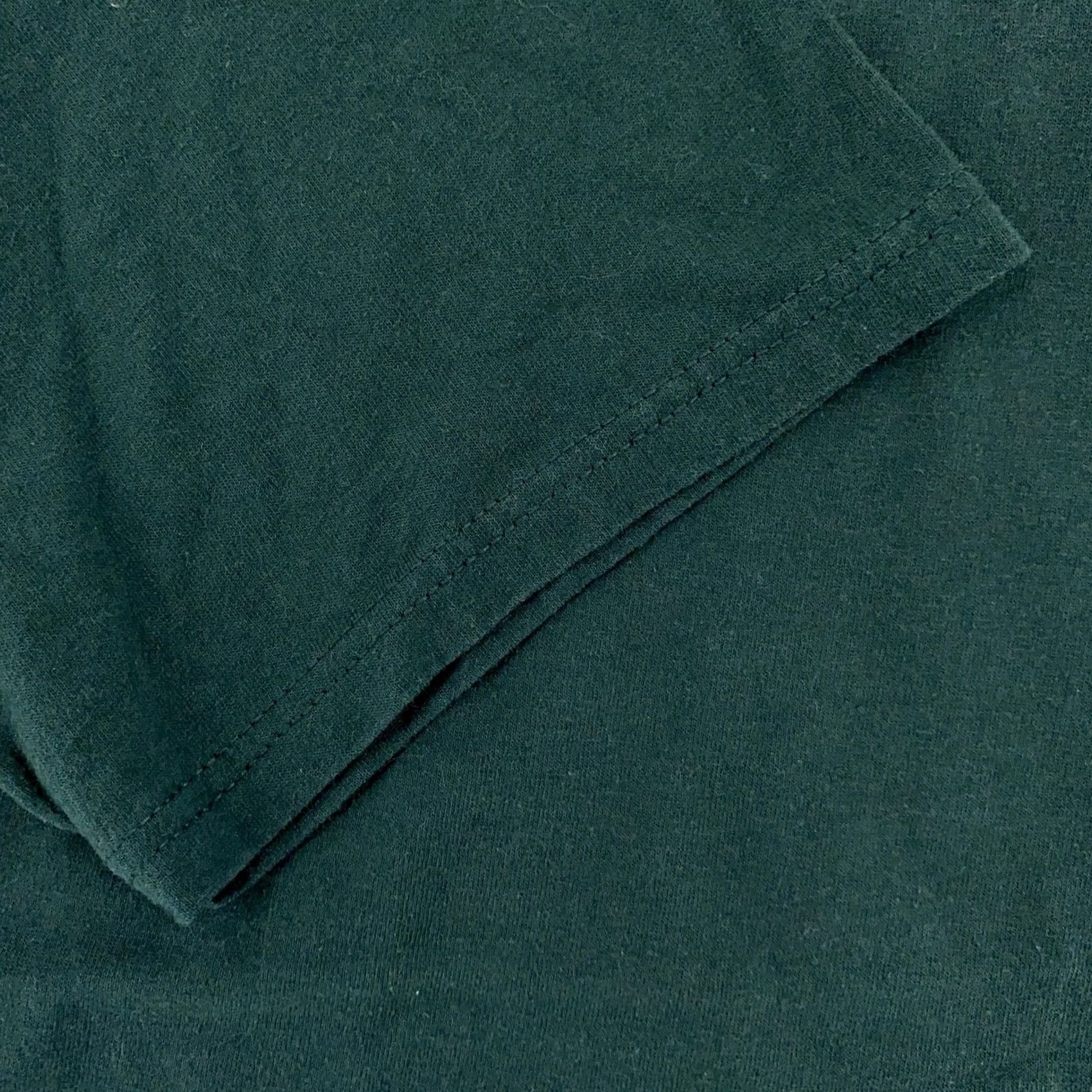Hanes Hanes Shirt Mens L Green Cotton Polyester Heavyweight Crew Neck Short Sleeve Vintage Blank Classic Minimalist Tee Size US L / EU 52-54 / 3 - 3 Thumbnail