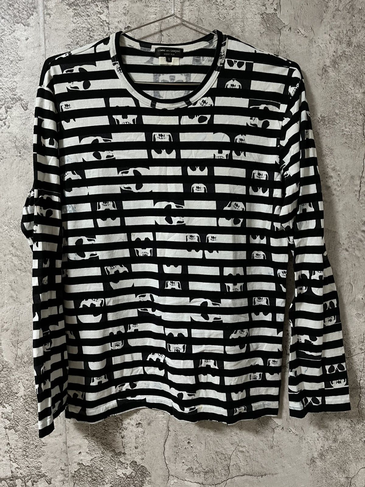 Comme des Garcons Homme Plus Comme des Garçons Homme Plus 11SS Skull Stripe Long Sleeve Size US M / EU 48-50 / 2 - 2 Thumbnail