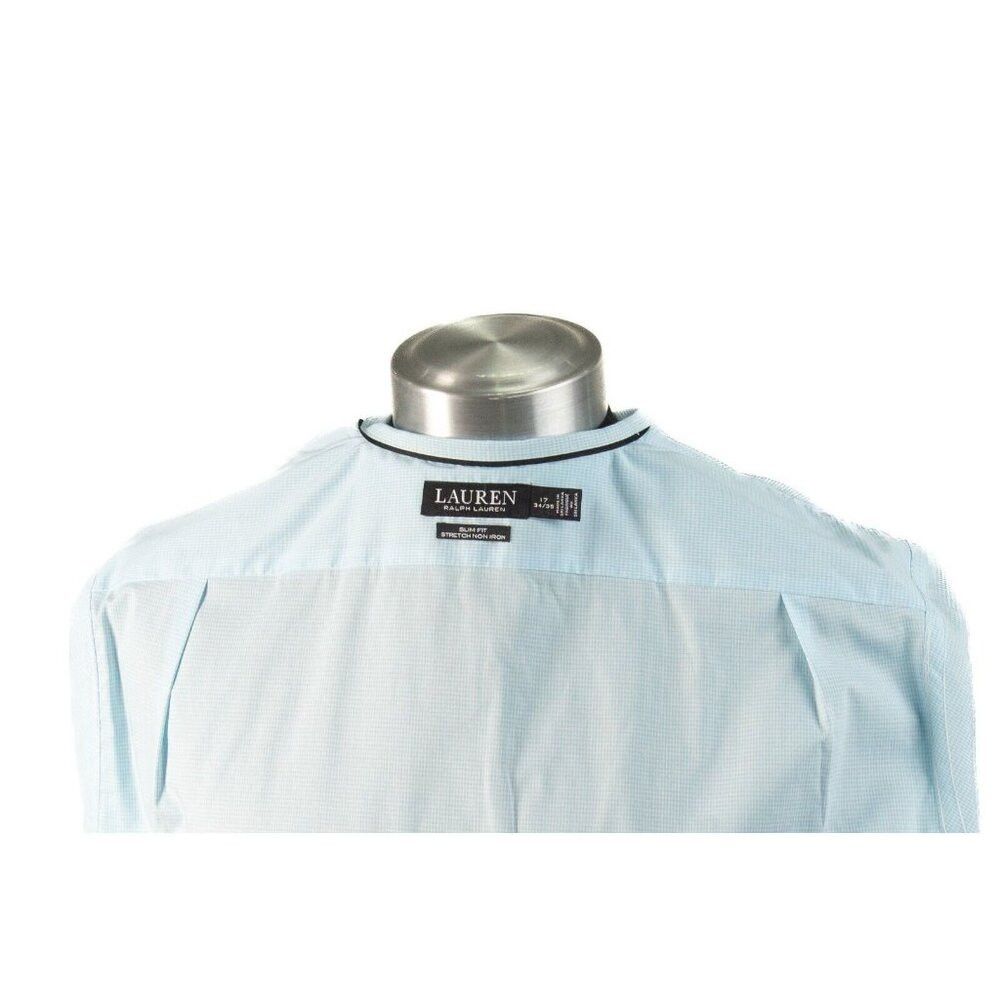 Lauren Ralph Lauren Ralph Lauren Polo Button Up Shirt 17 34/35 Blue Slim Long S Size US M / EU 48-50 / 2 - 7 Thumbnail