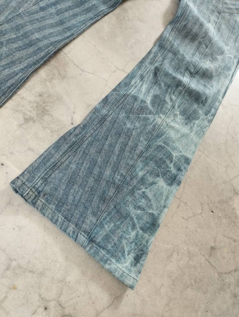Tornado Mart Flare Jeans Made In Japan Rupert Edge Lightning Wash Jeans Size US 29 - 5 Thumbnail