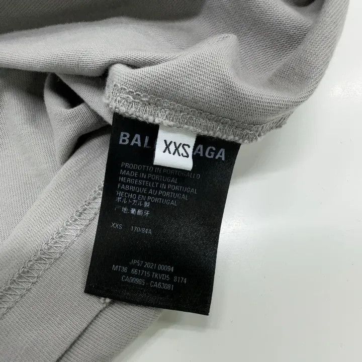 Balenciaga Balenciaga Balenciaga Gray Distressed Graphic TShirt -2507 Size US XXS / EU 40 - 1 Thumbnail