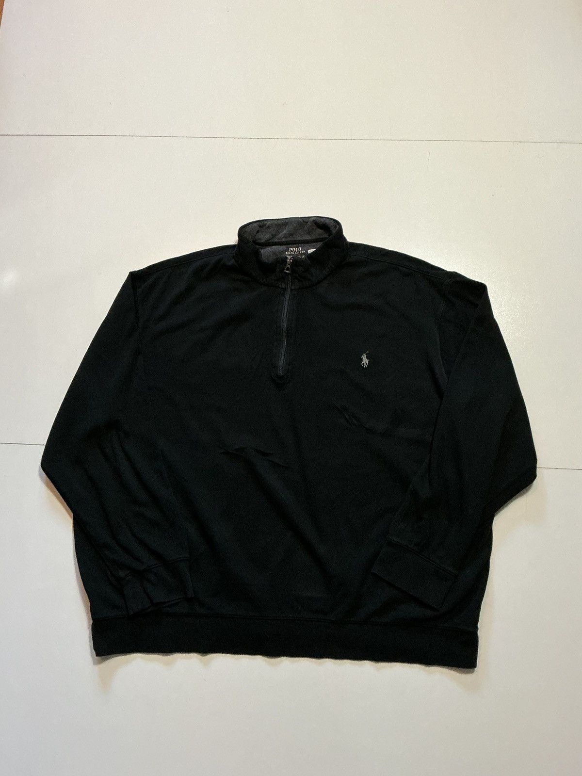 Polo Ralph Lauren Polo Ralph Lauren Pony Logo 1/4 Zip Pullover Sweatshirt Size US XXL / EU 58 / 5 - 1 Thumbnail