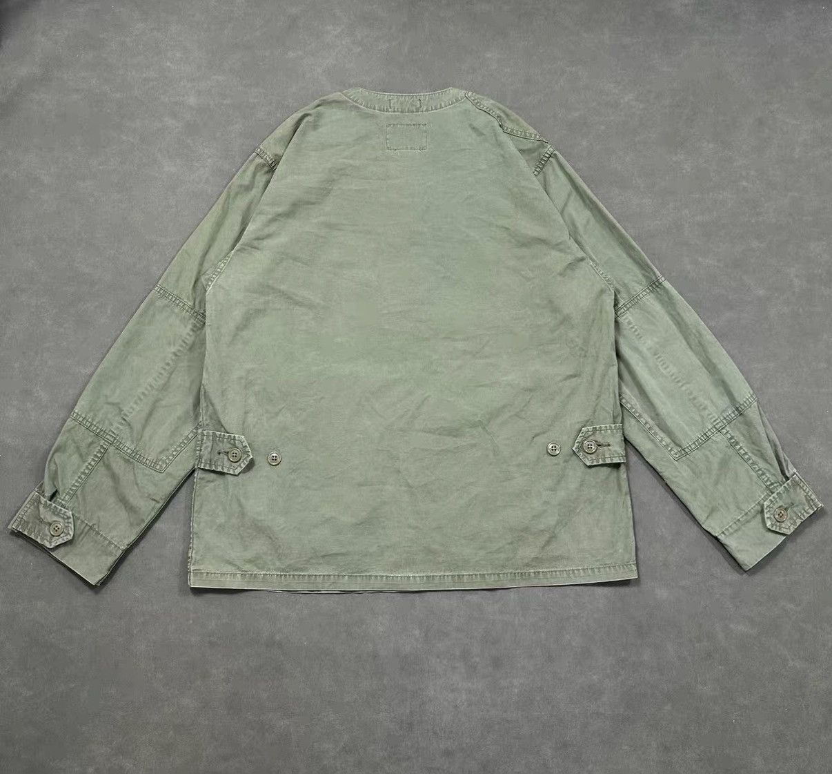 Wtaps WTAPS SCOUT LS Washed Collarless Shirt Jacket J16 Size US M / EU 48-50 / 2 - 2 Thumbnail