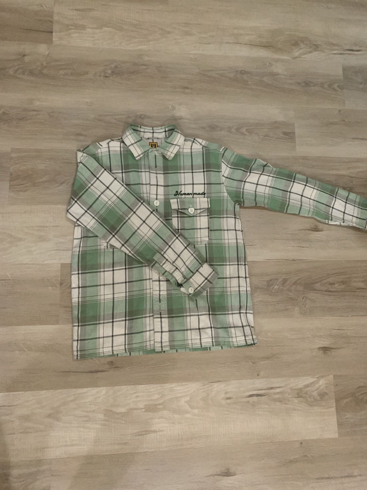 image of Human Made Flannel in Green, Men's (Size Medium)