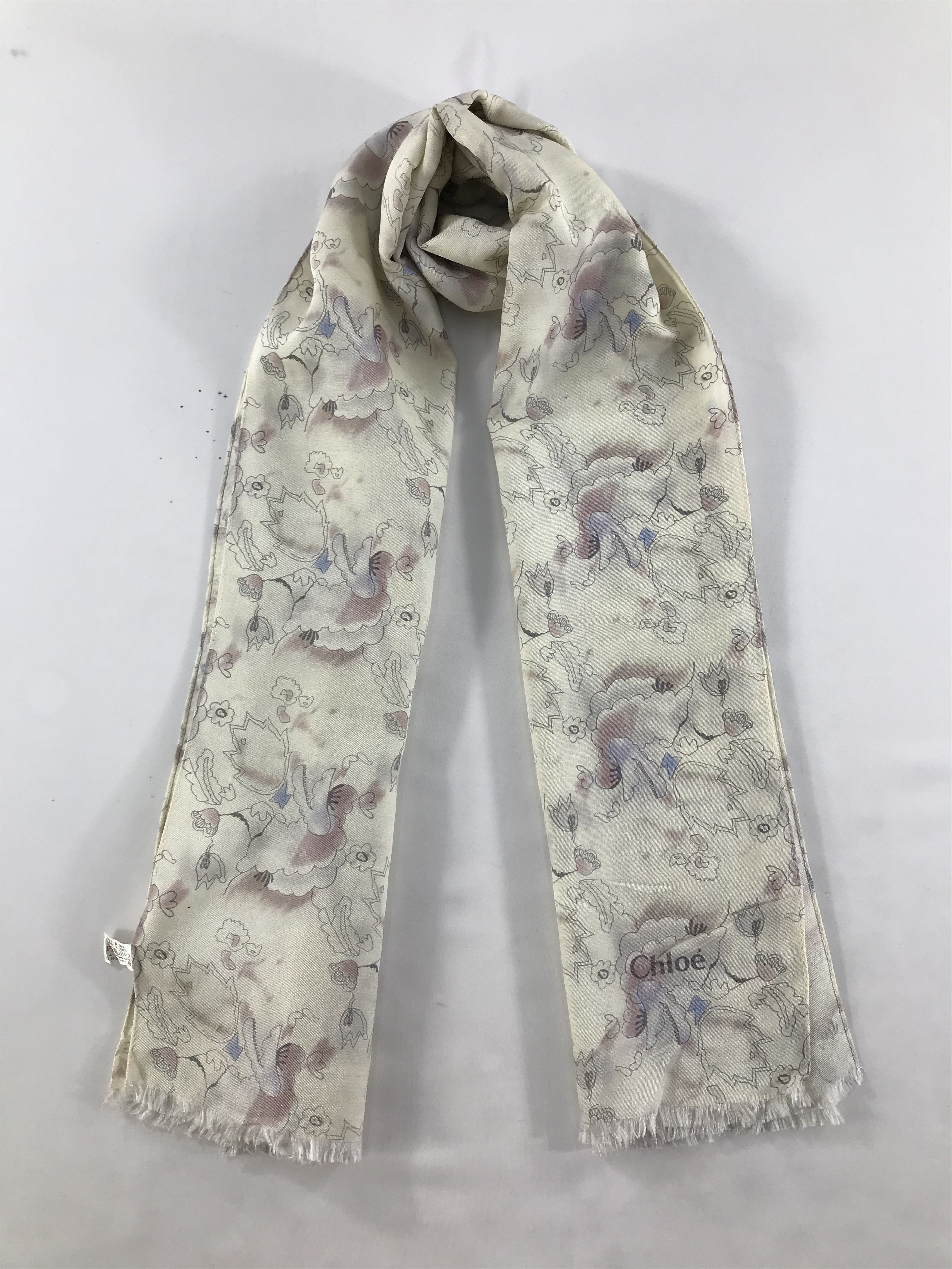 Chloe Vintage Chloe Scarf/Muffler/Neckwear MF1090 Size ONE SIZE - 1 Thumbnail