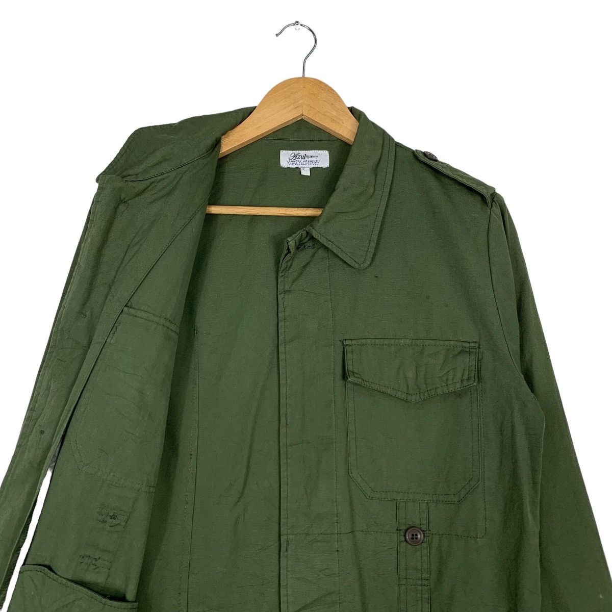 MOUSSY AZUL by Moussy Army Green Jacket #1042-C47 Size US L / EU 52-54 / 3 - 10 Thumbnail